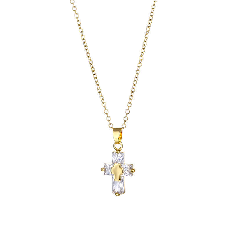 Salty Bold Cross Necklace