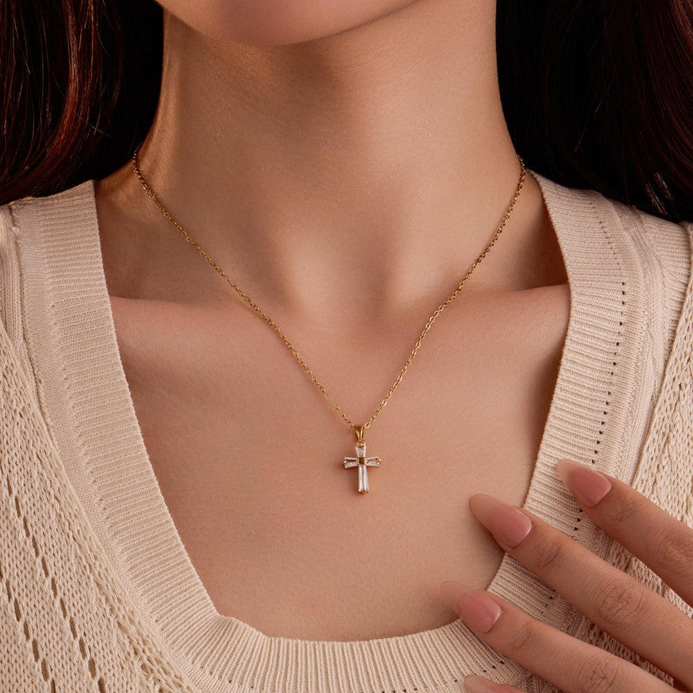 Salty Luxe Cross Necklace