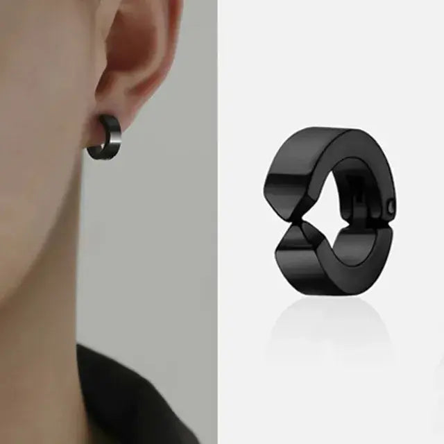 Salty Non-pierced Clip On Earrings Black