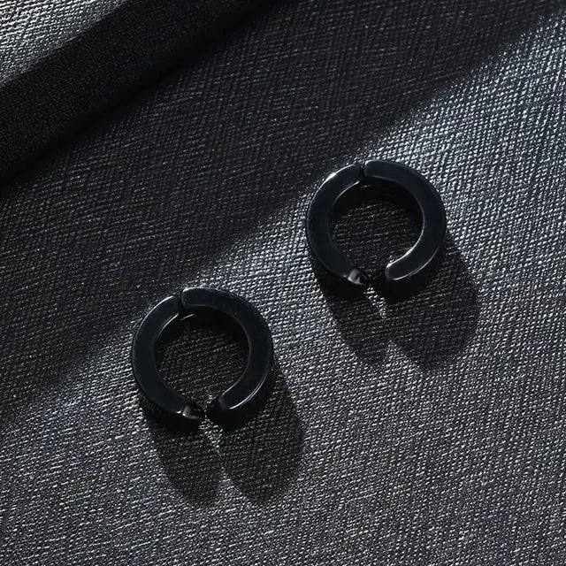 Salty Non-pierced Clip On Earrings Black