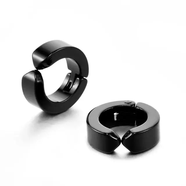 Salty Non-pierced Clip On Earrings Black