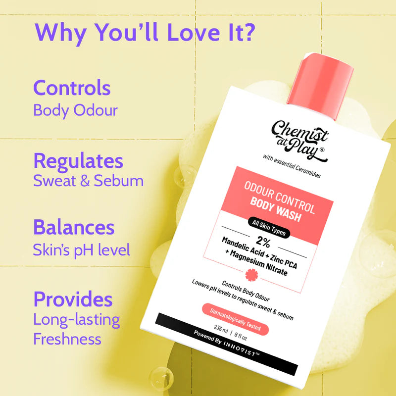 Chemist at Play Odour Control Body Wash - 236ml