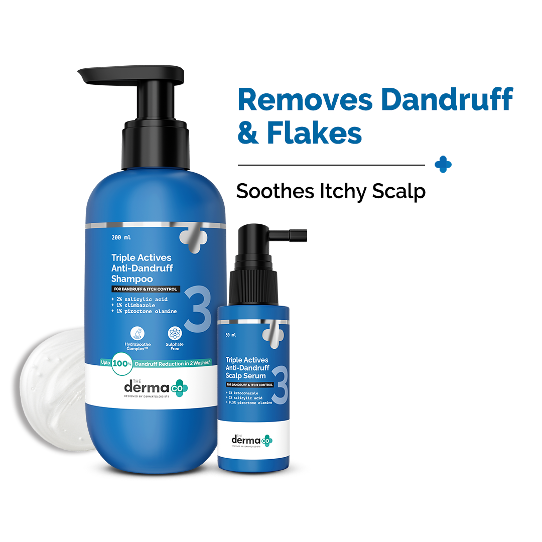 Derma Co Triple Actives Anti-Dandruff Control Combo