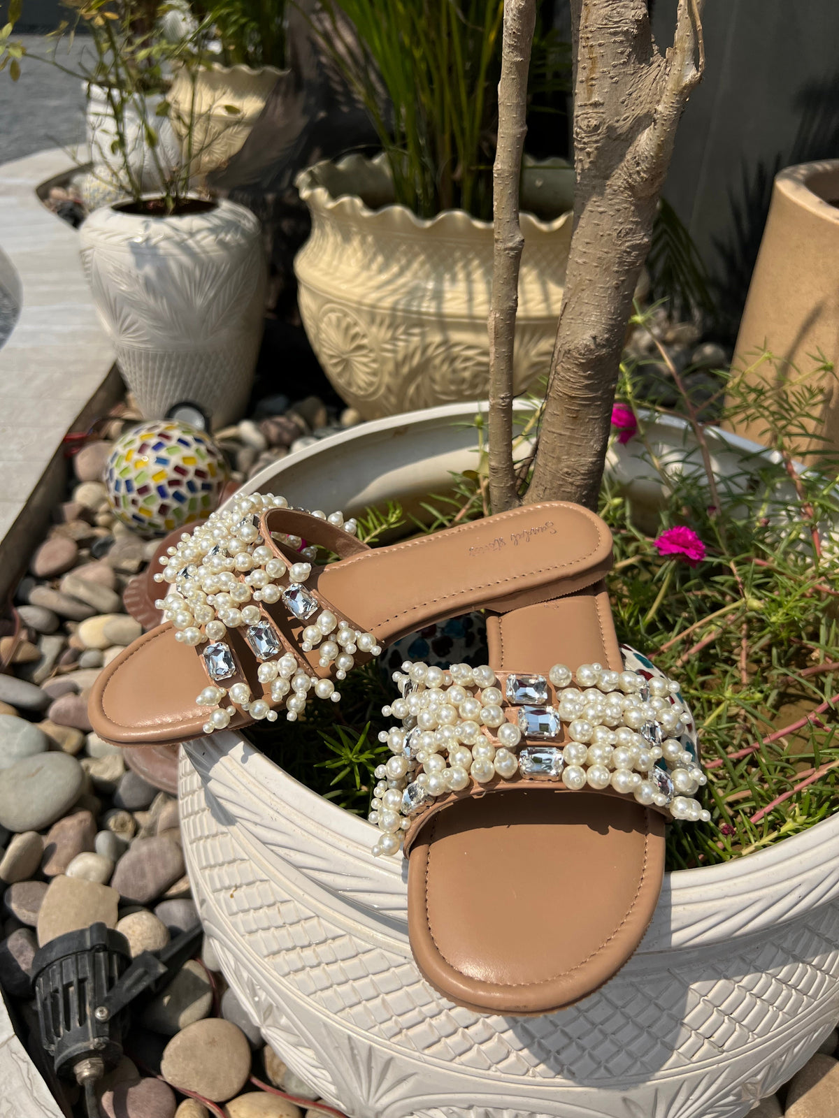 Sandal Stories Pearl Luxe Sliders