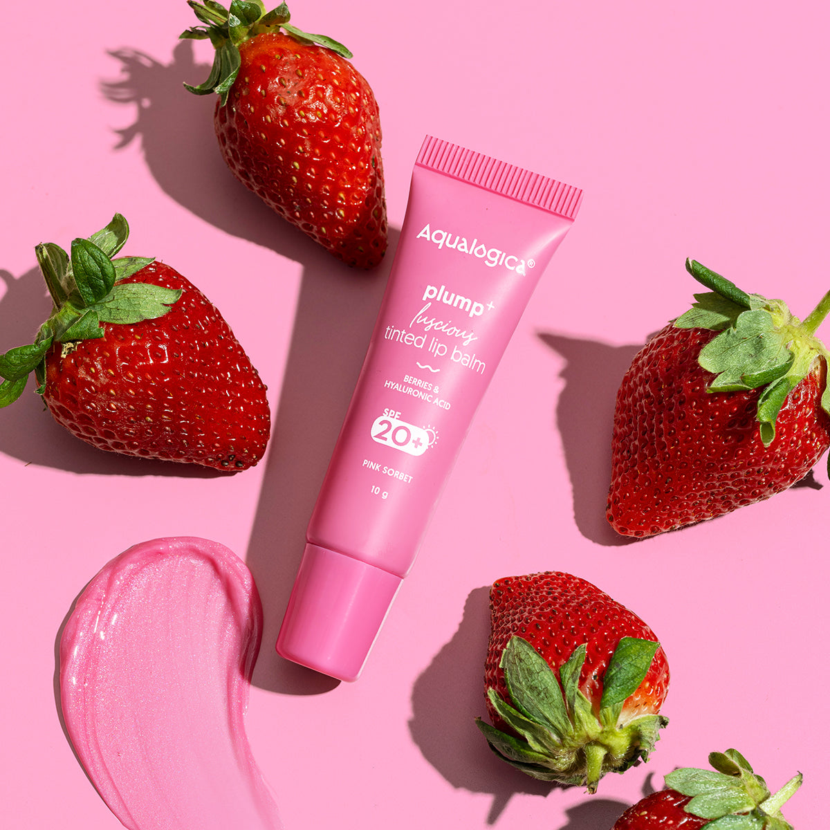 Aqualogica Pink Sorbet Plump+ Luscious Tinted Spf 20+ Lip Balm