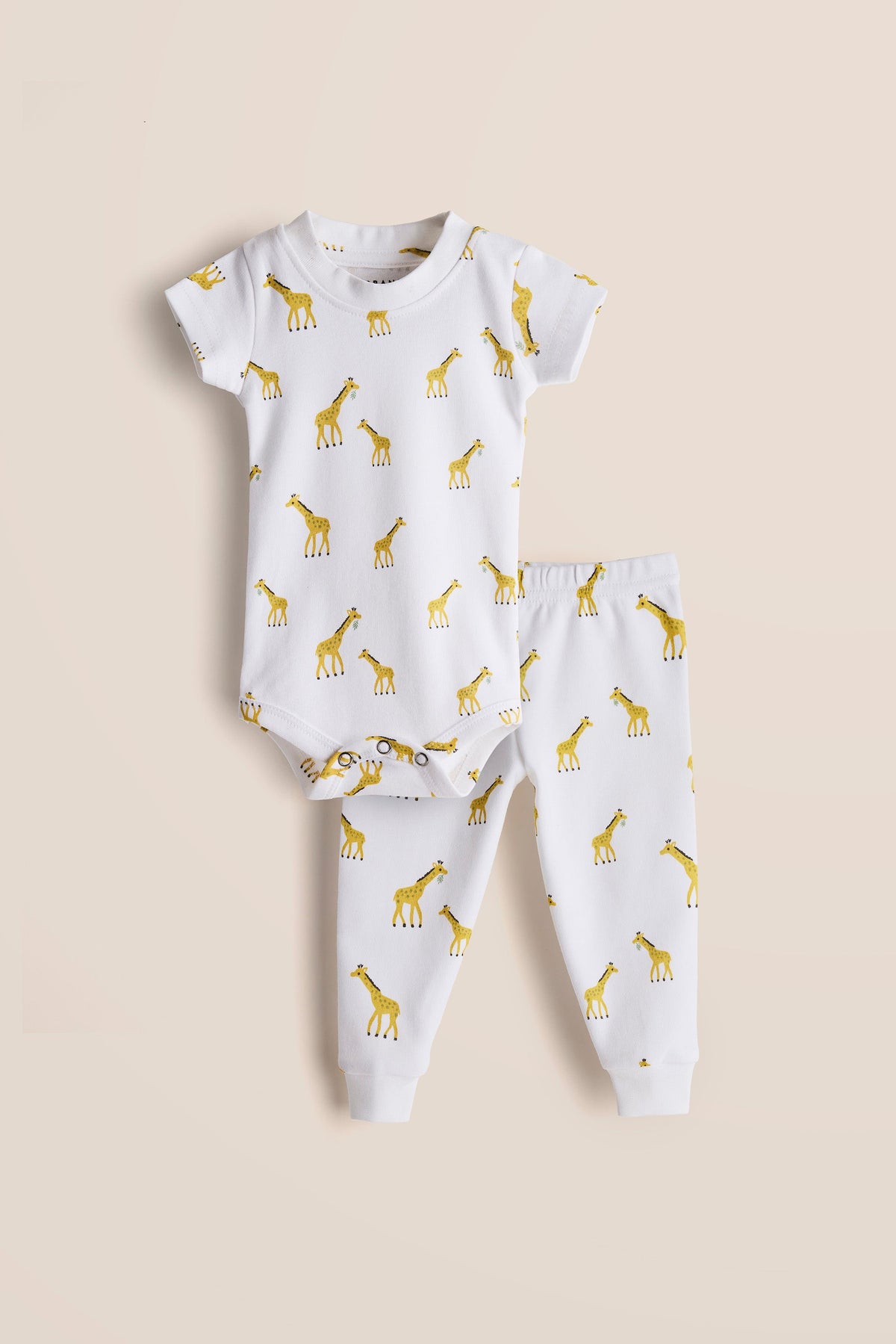 Urbanrac 100% Cotton Onesies and Pant Set - Giraffe Print