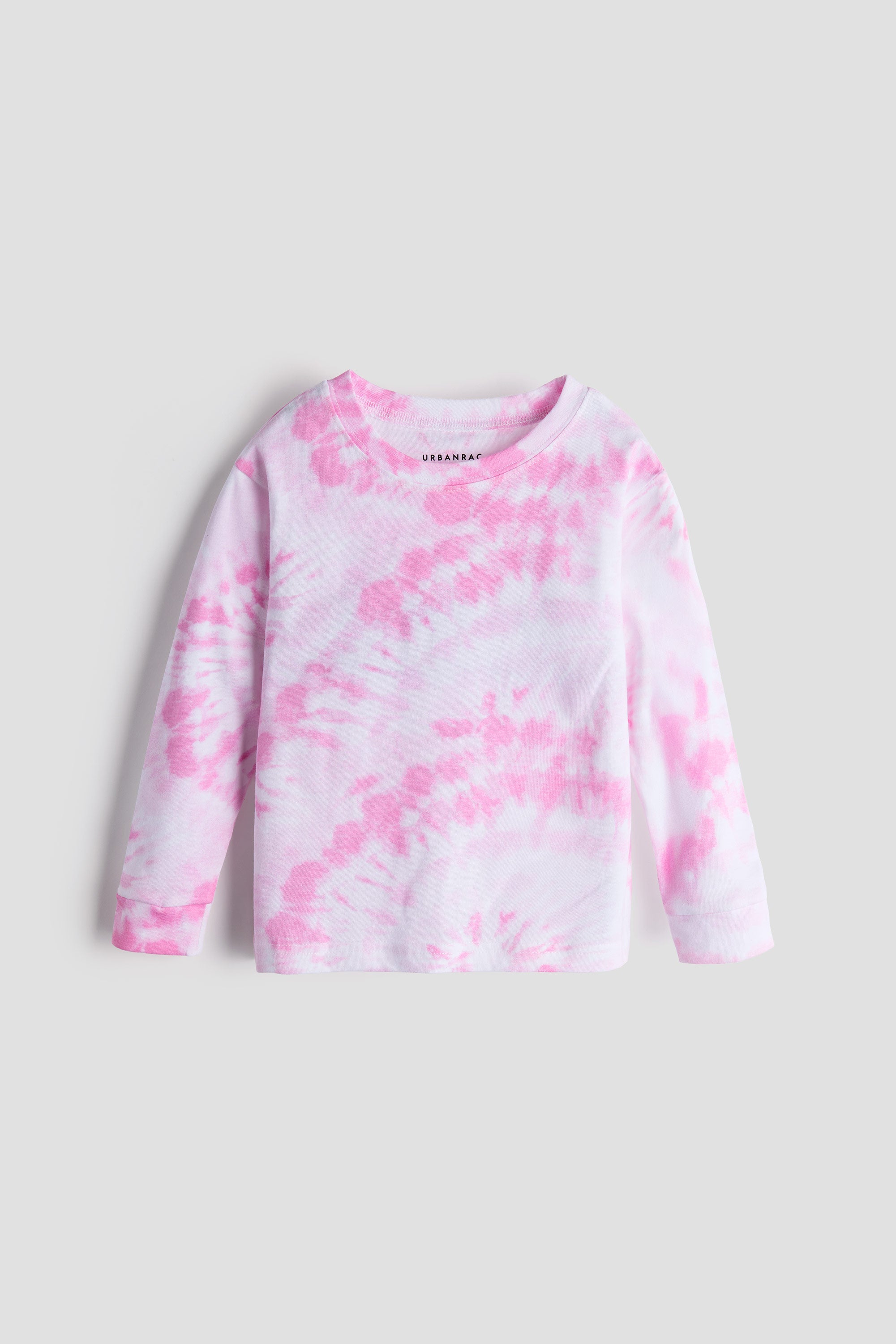 Urbanrac Full Sleeves T-Shirt - Pink Tie Dye
