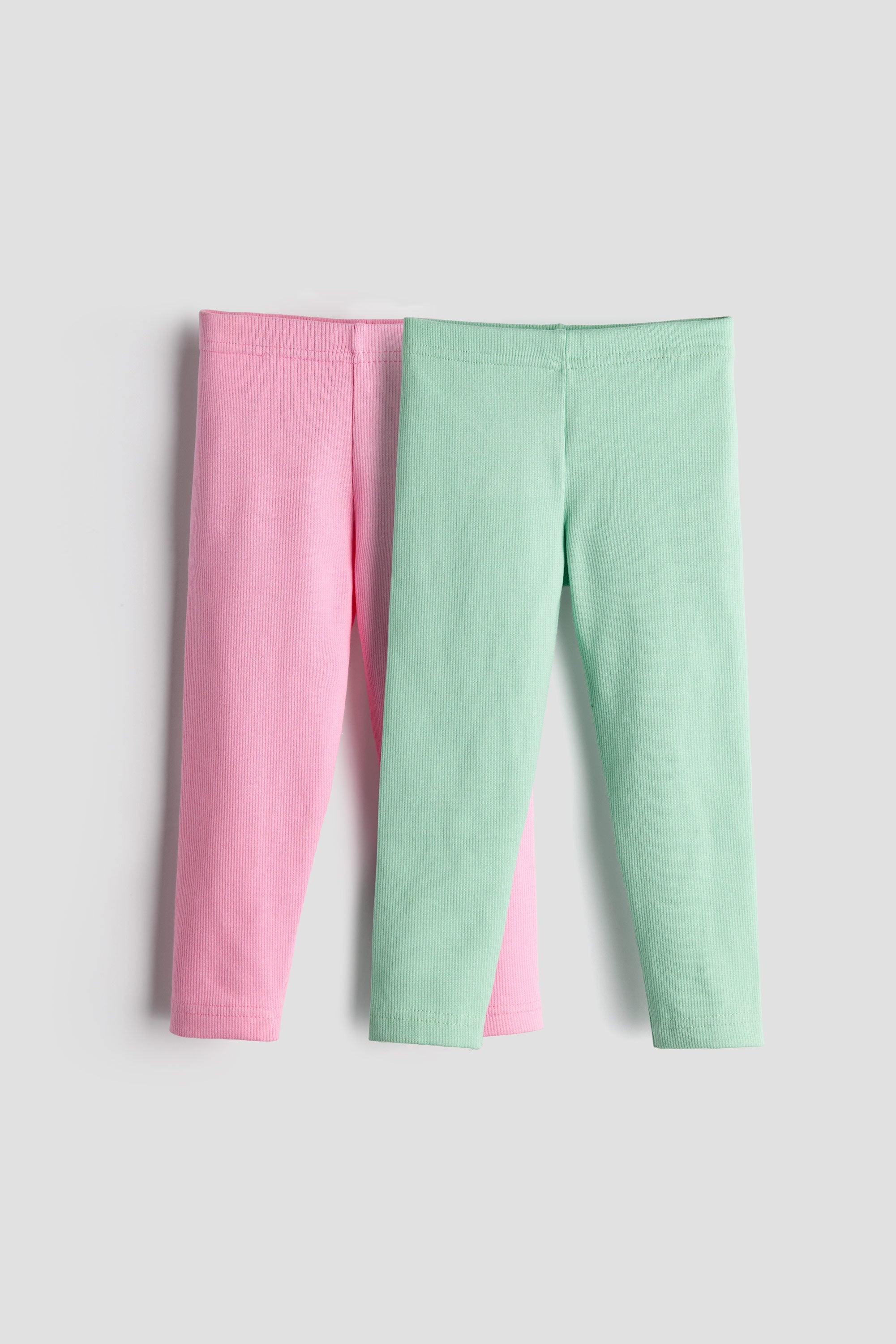 Urbanrac Baby Leggings - Pack of 2 (Girls, Soft Cotton, Stretchable, Everyday Comfort)