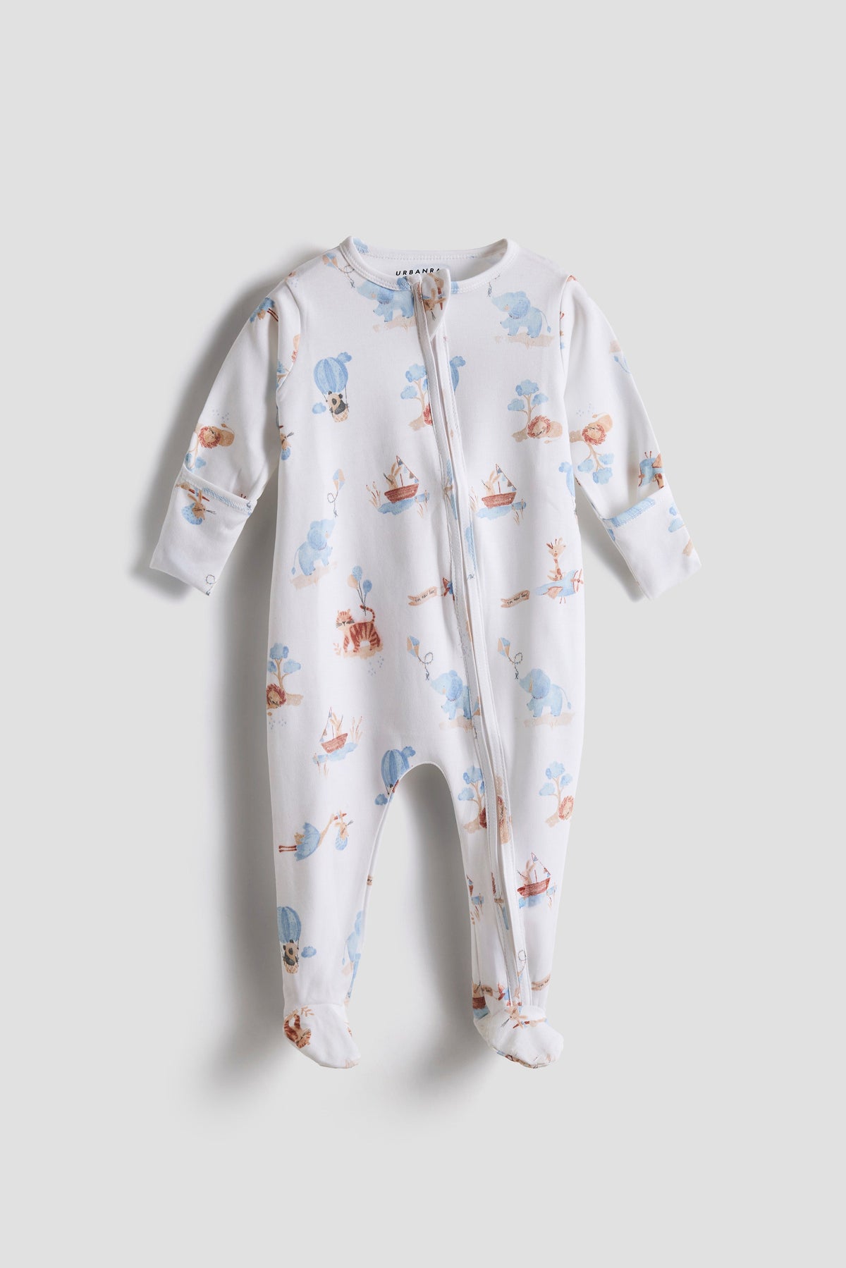 Urbanrac Baby Zip-Up 1-Piece Sleep & Play Pajamas - Babies Sleepwear - Unisex