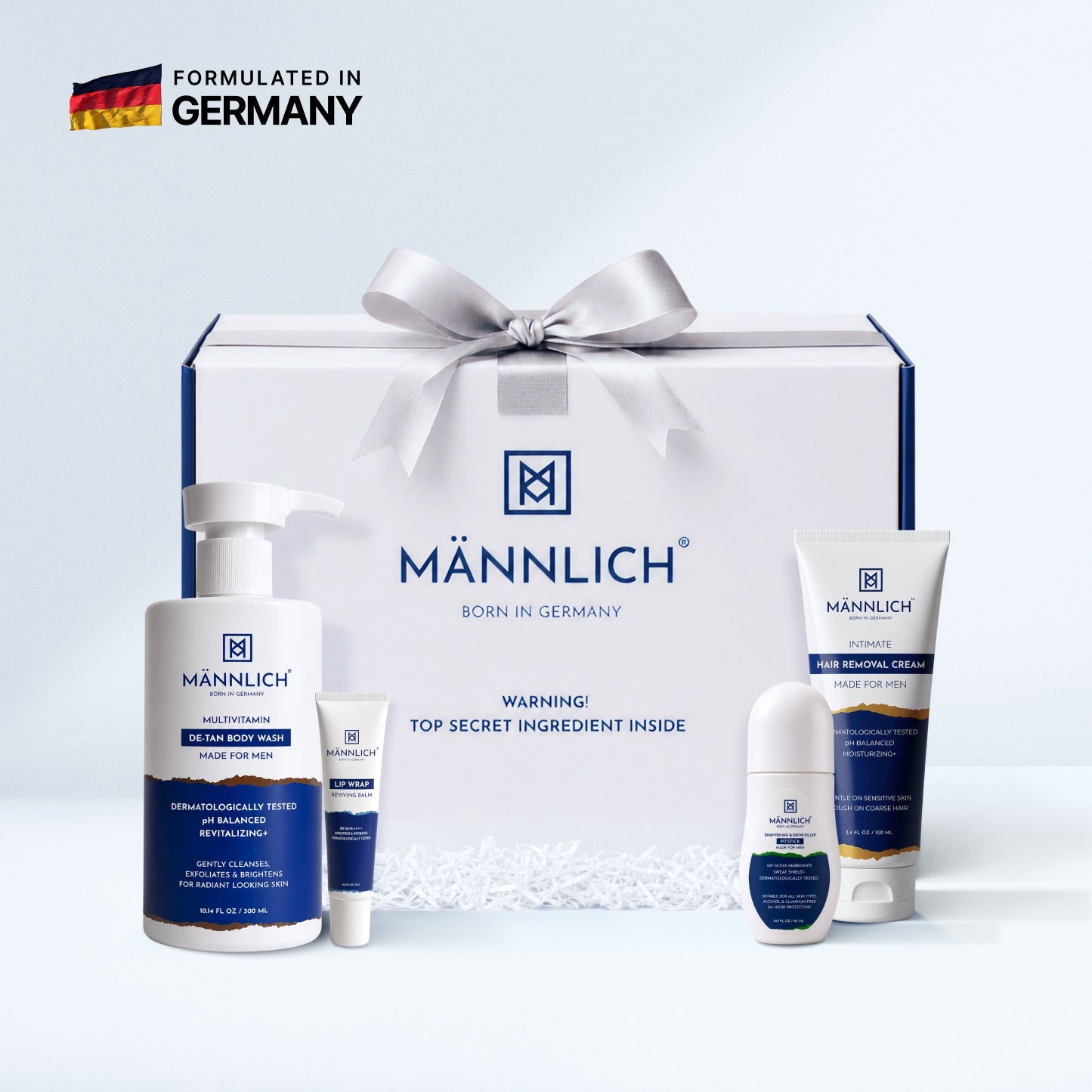 Mannlich Premium Men’s Personal Care Gift Pack Curated for Everyday Grooming and Hygiene