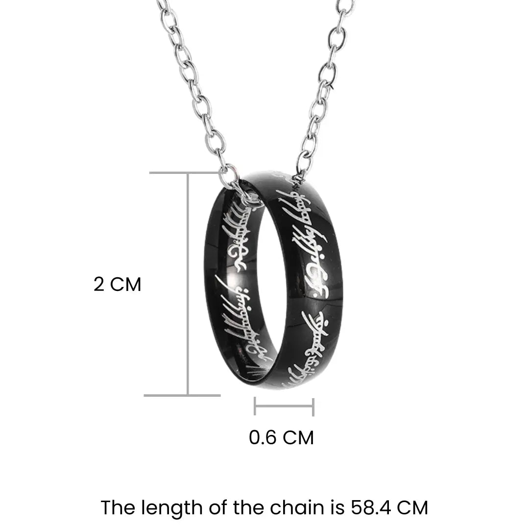 Salty Promise Ring Chain - Black
