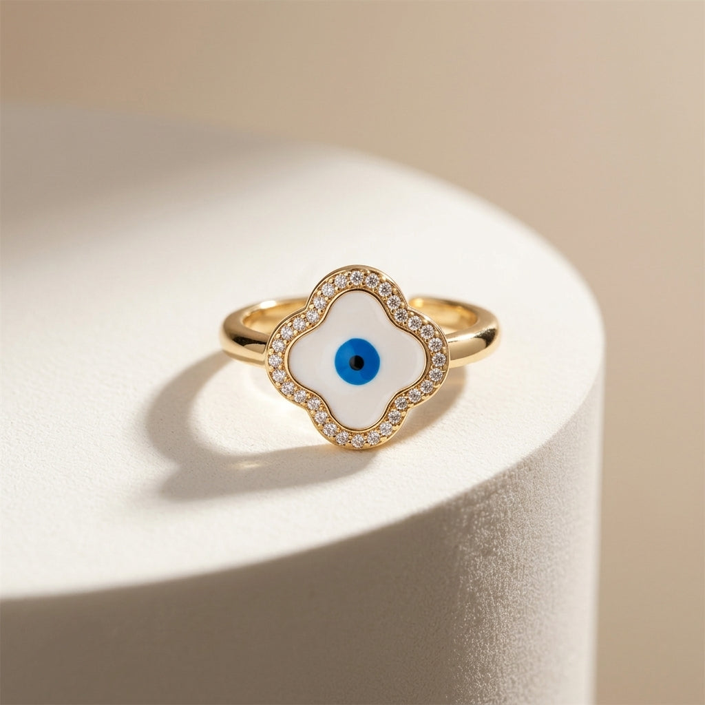 Salty Greek Evil Eye Ring