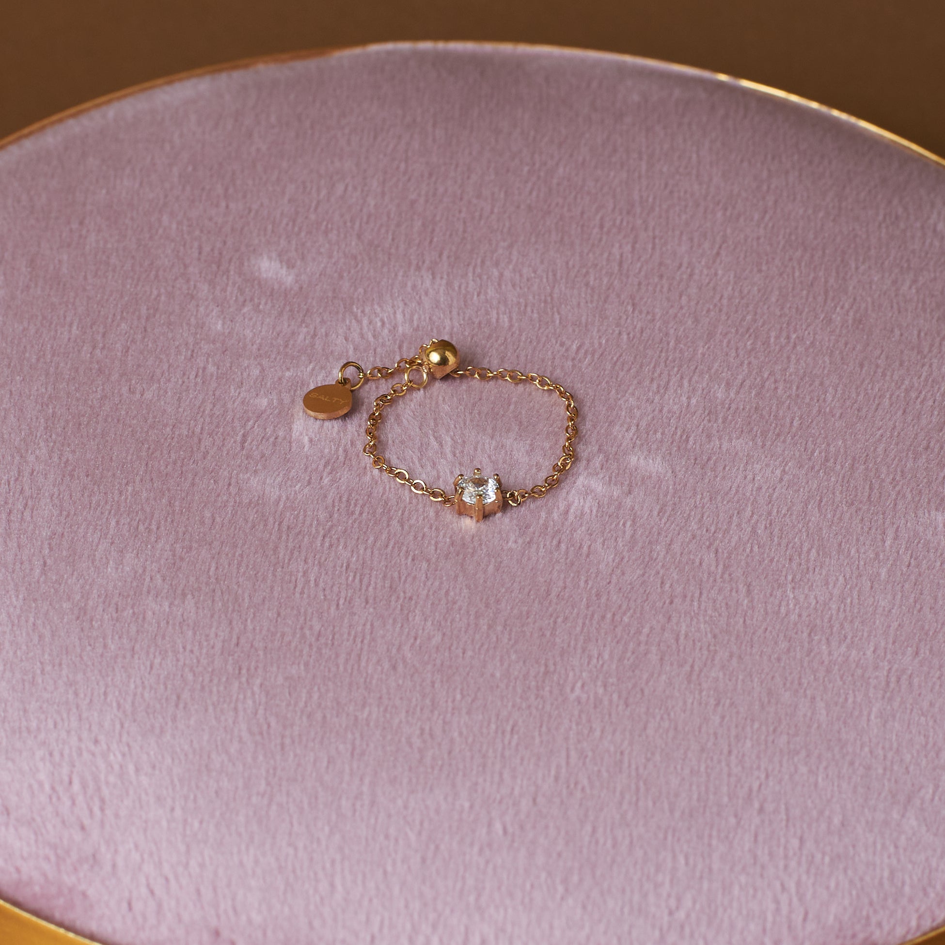 Salty Champagne Self-Love Chain Ring