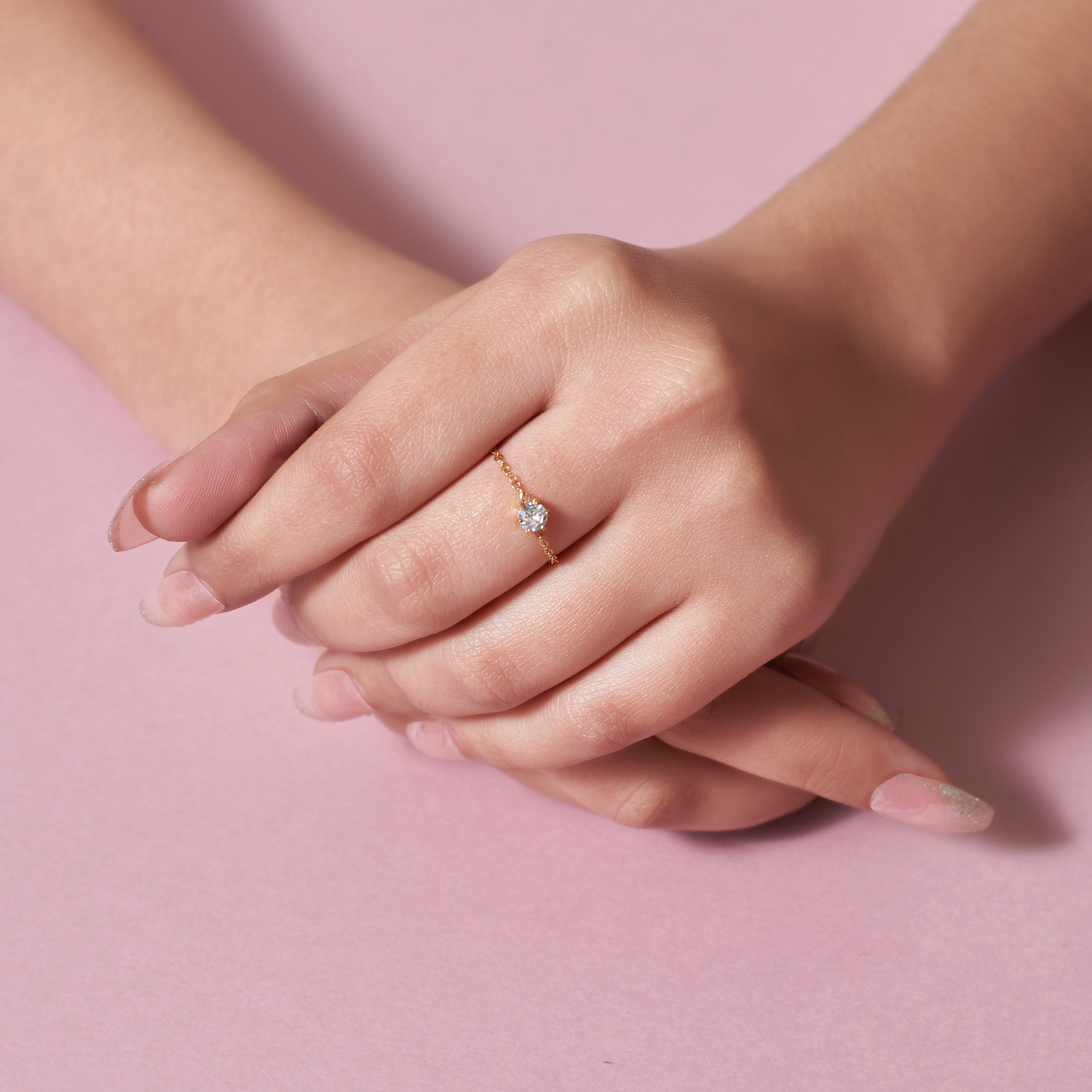 Salty Champagne Self-Love Chain Ring