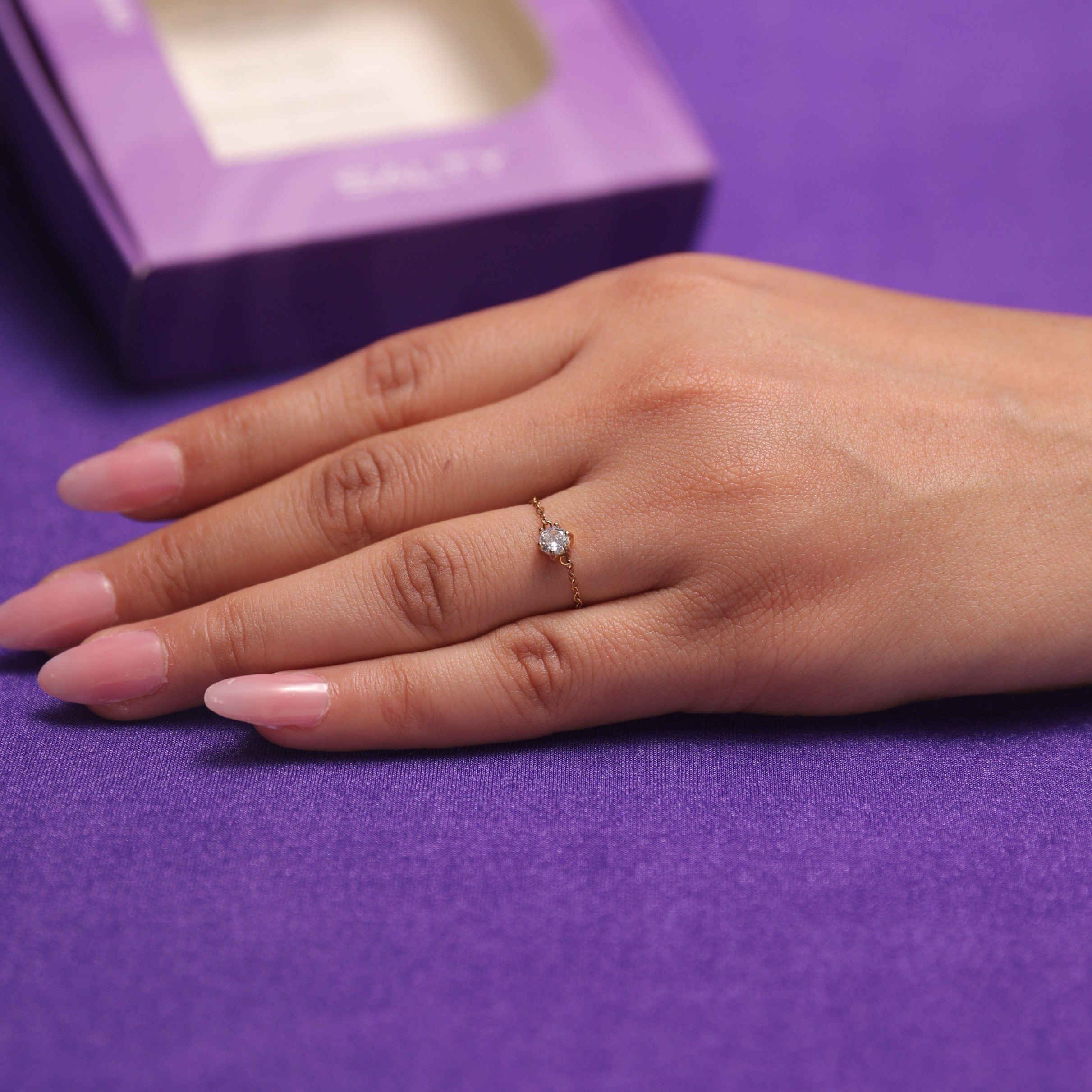 Salty Champagne Self-Love Chain Ring