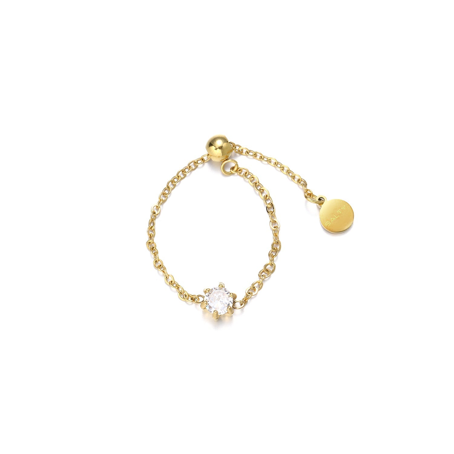 Salty Champagne Self-Love Chain Ring
