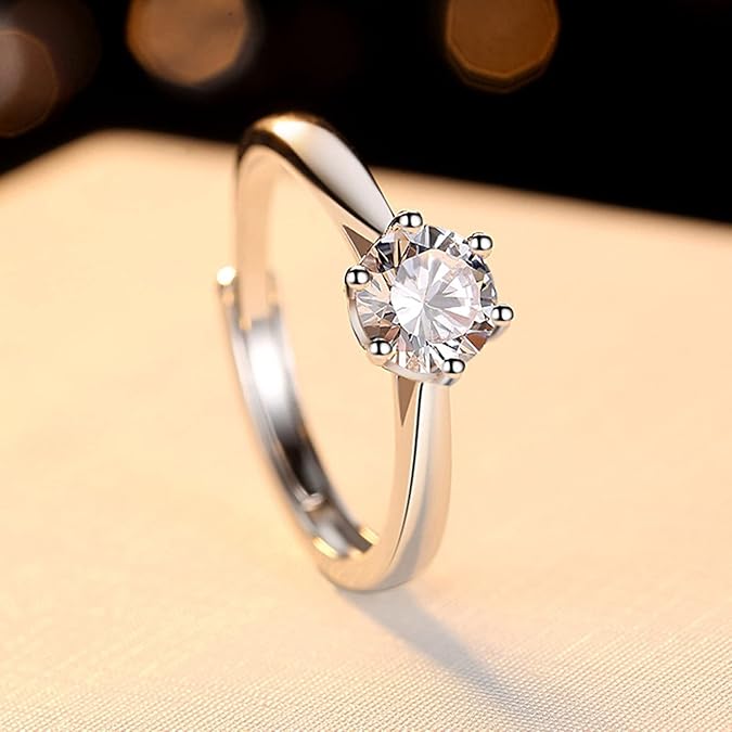 Salty Brilliant Dazzling Crystal Ring