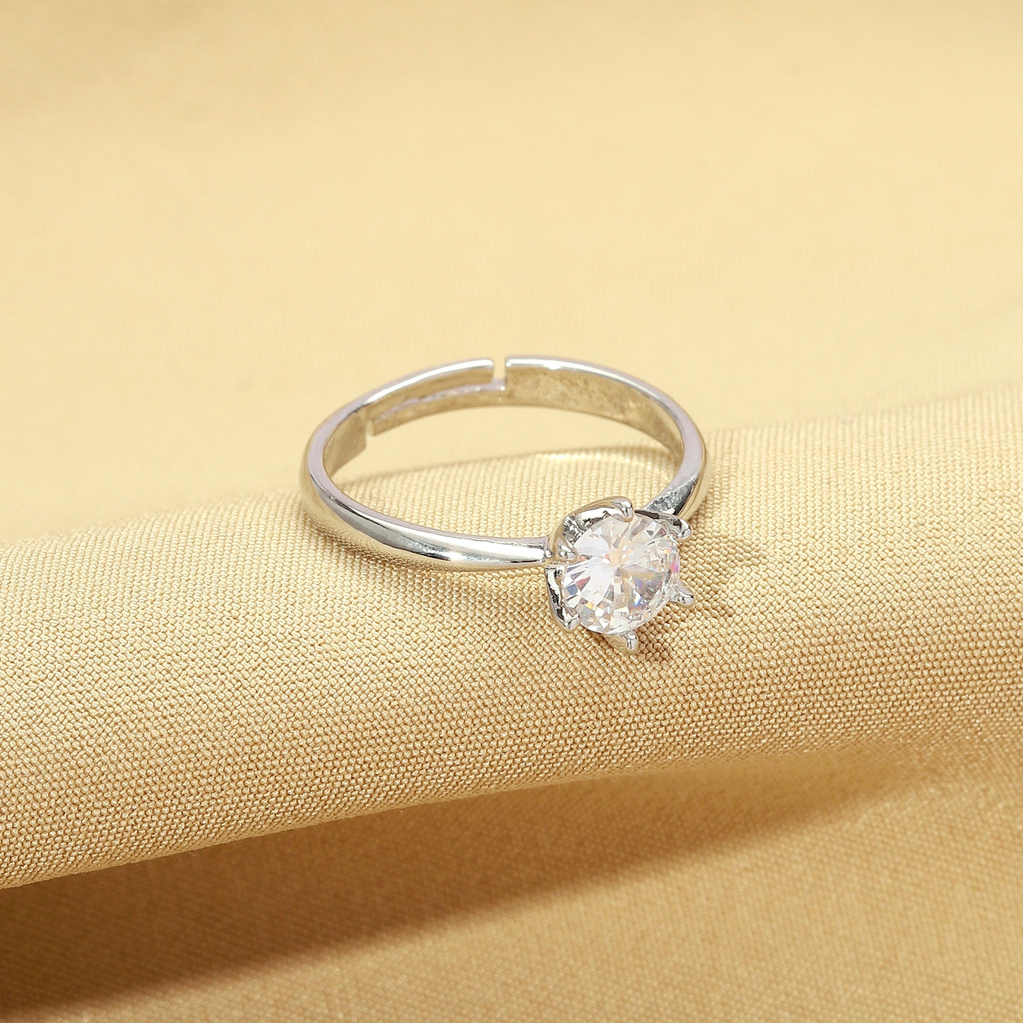 Salty Brilliant Dazzling Crystal Ring