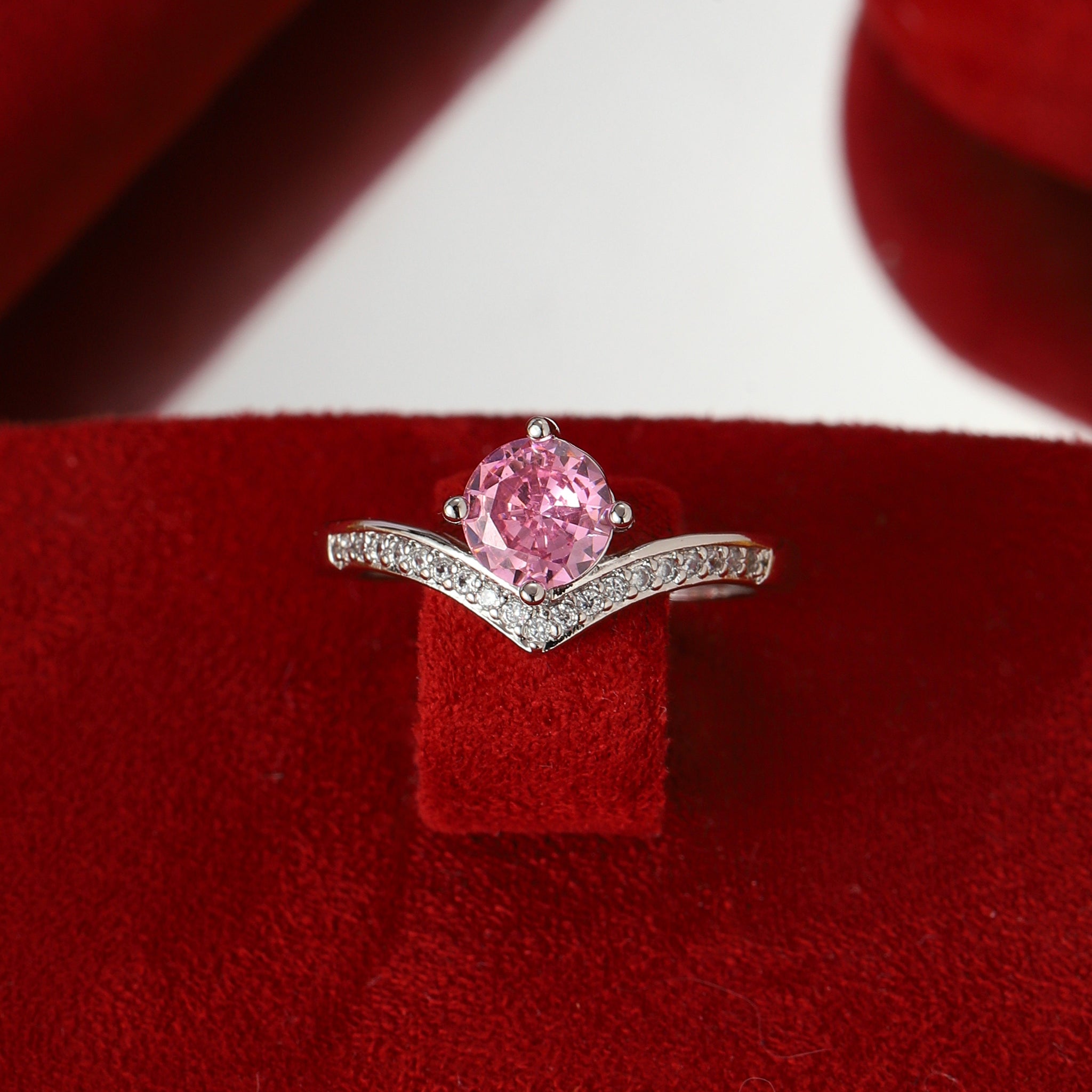 Salty Sweetheart Rosé Curve Ring