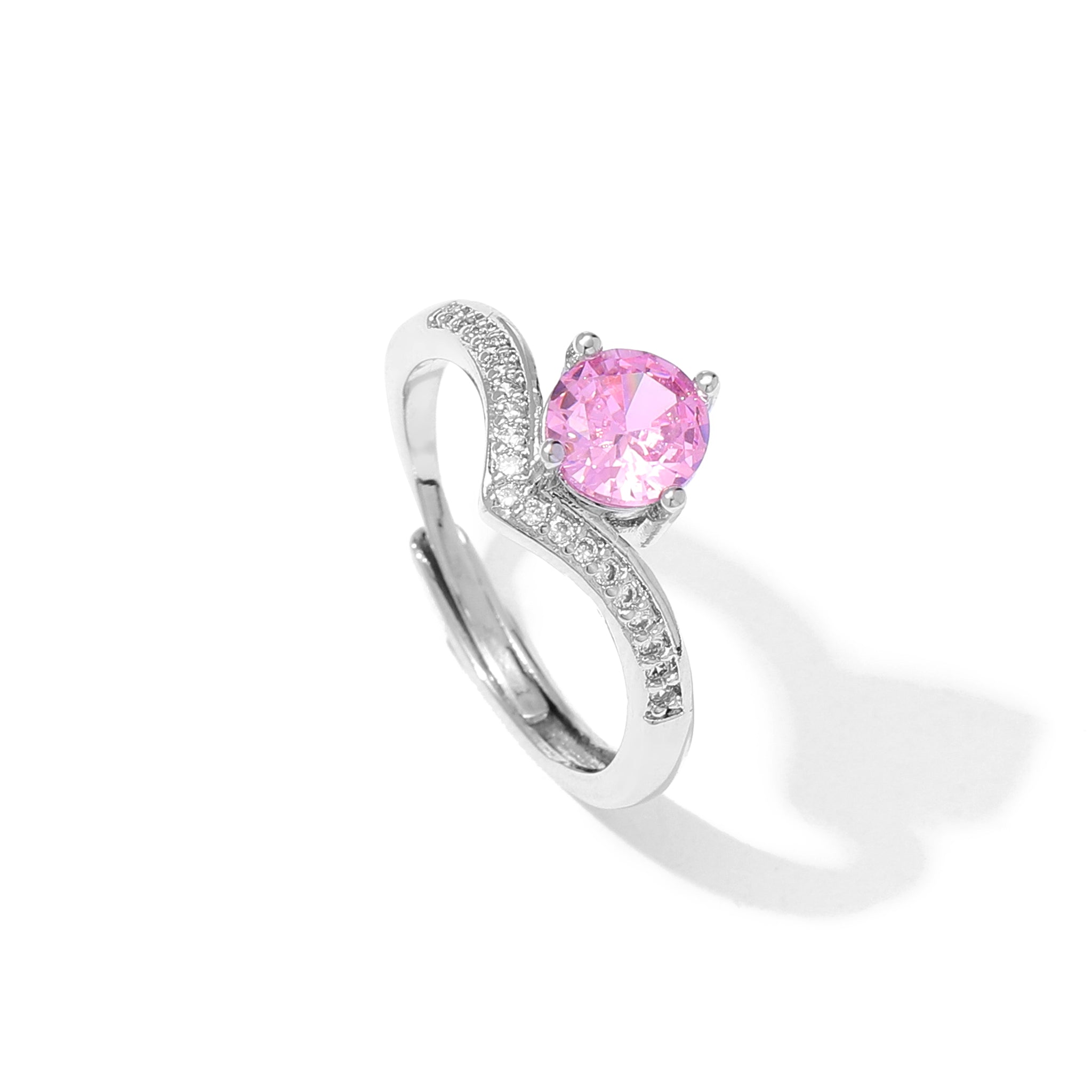 Salty Sweetheart Rosé Curve Ring