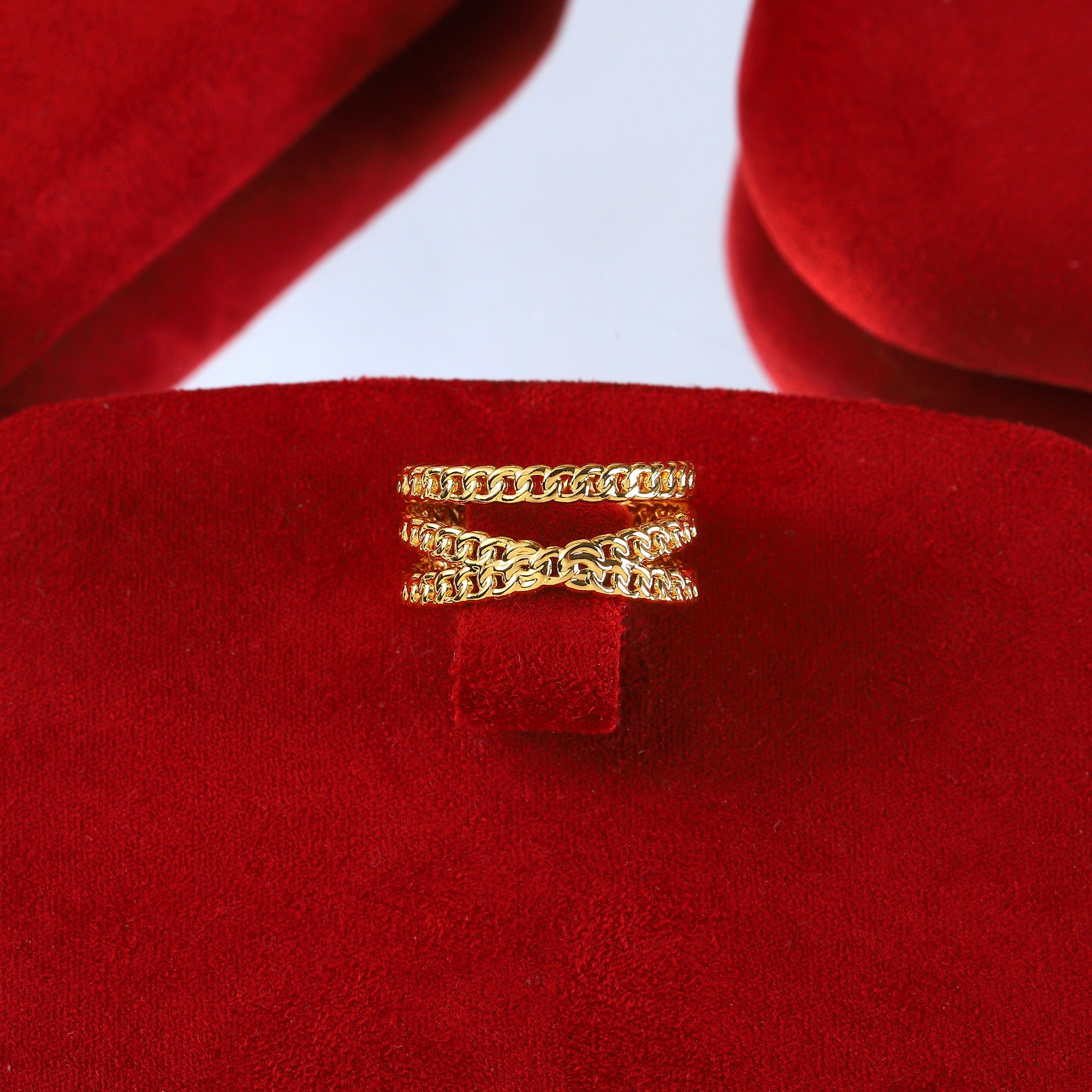 Salty Golden Link Duo Ring