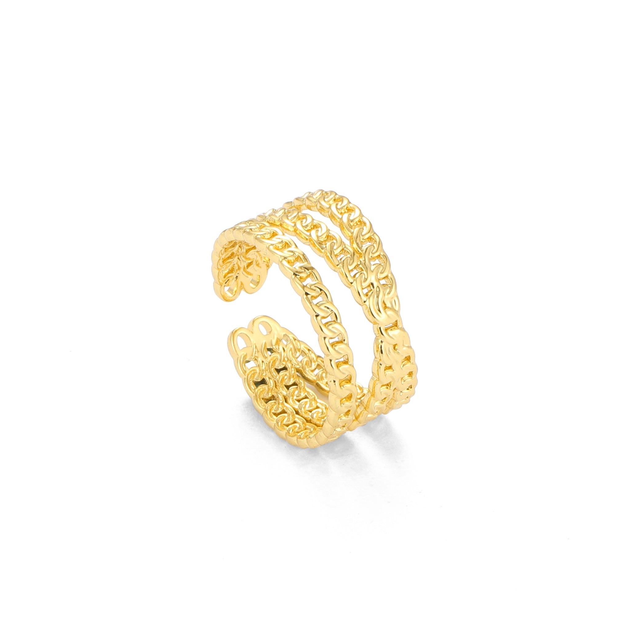 Salty Golden Link Duo Ring