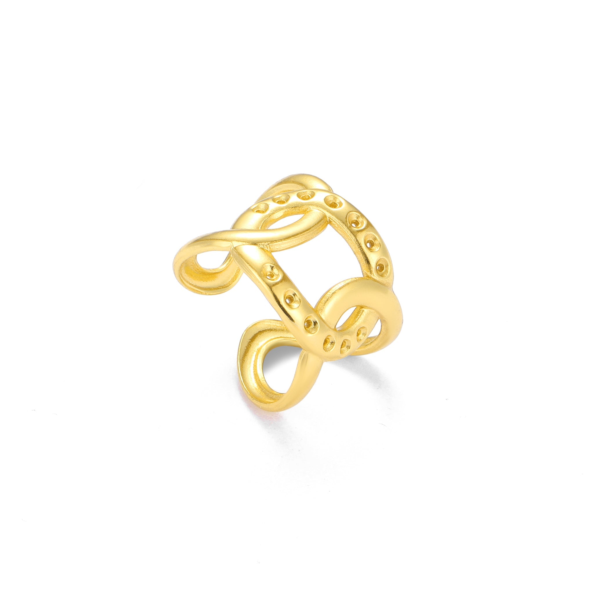 Salty Infinity Twist Statement Ring