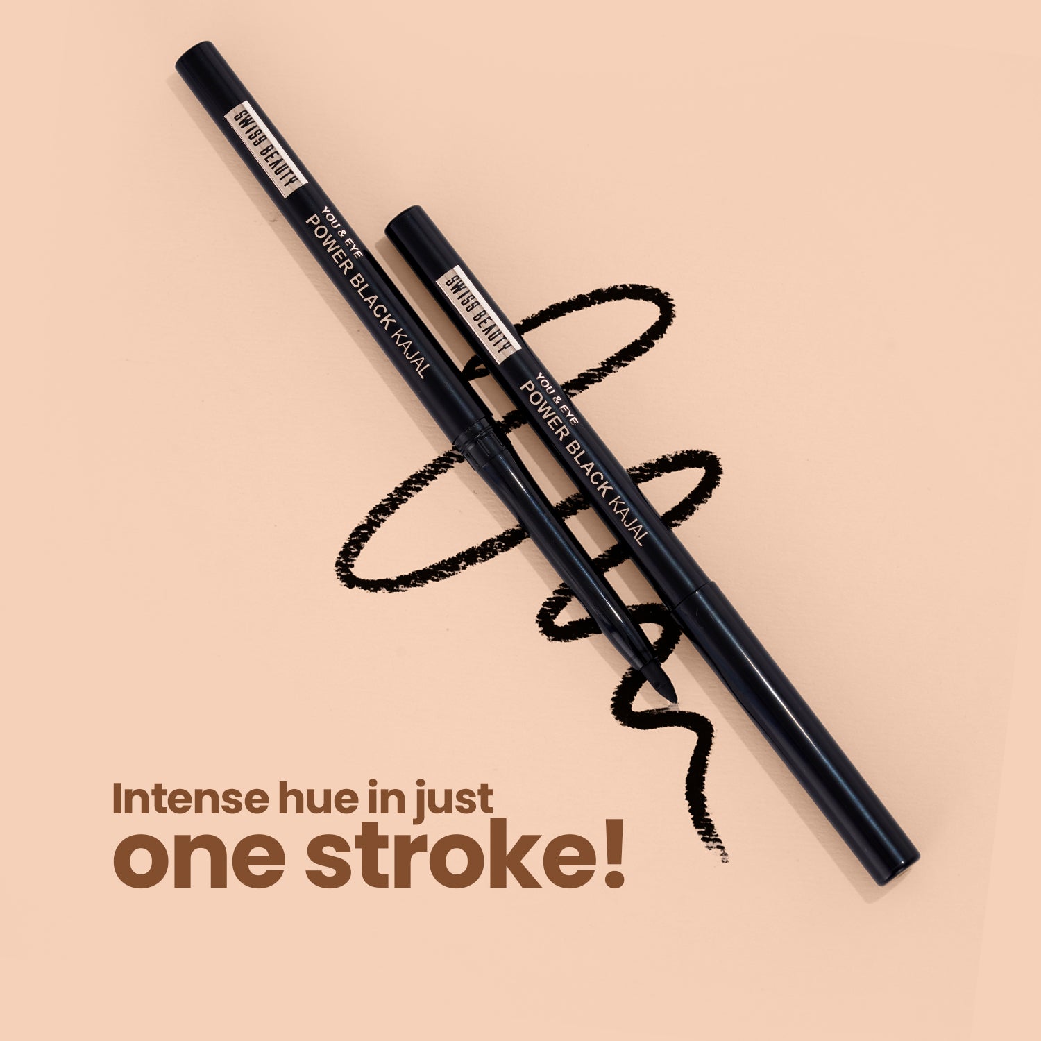 Swiss Beauty You & Eye Power Black Kajal - Black