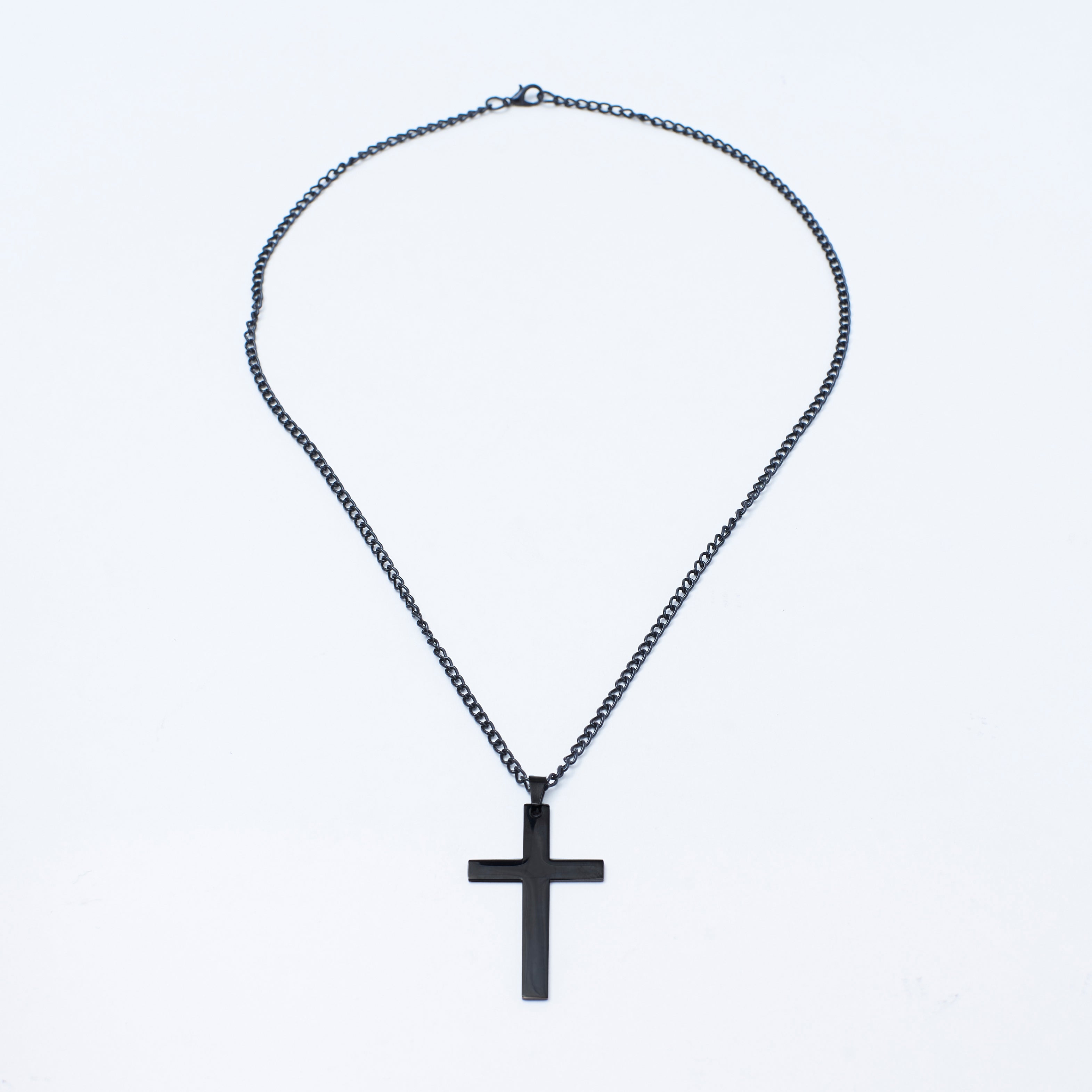 Salty Christ'S Crucifix Black Chain