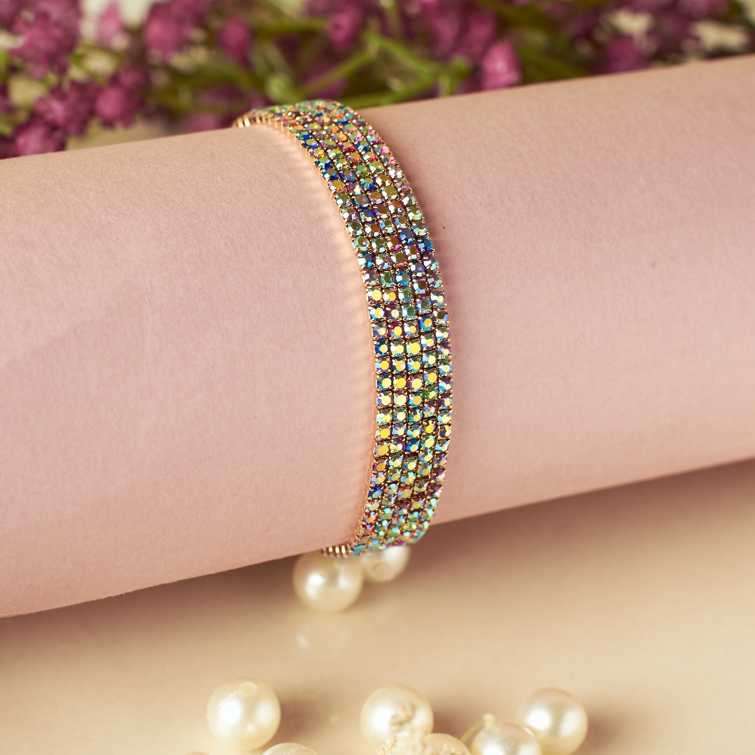 Salty Dazzling Diamond Stretchable Bands (Set of 5)