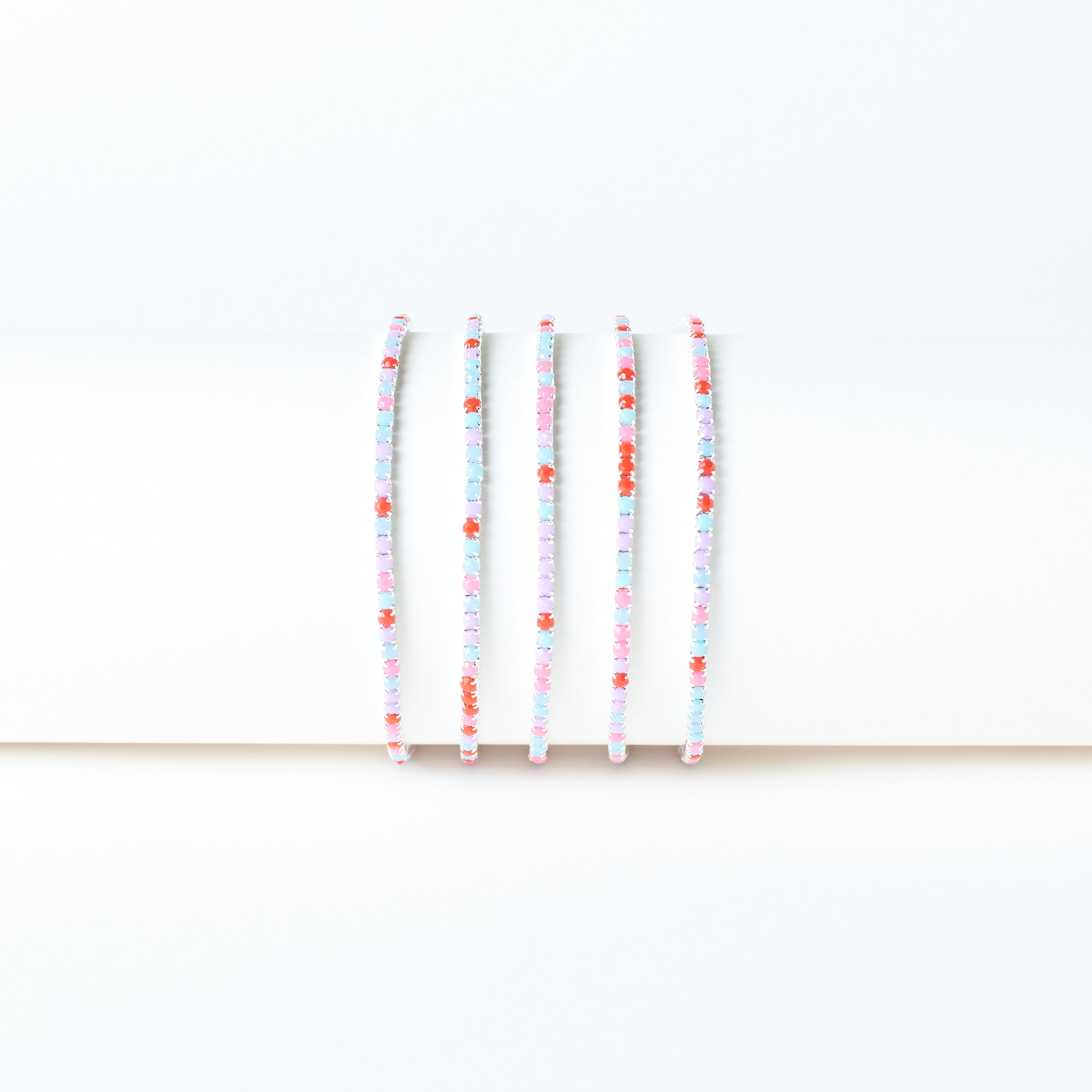 Salty Rosy Blueberry Stretchable Bands (Set of 5)