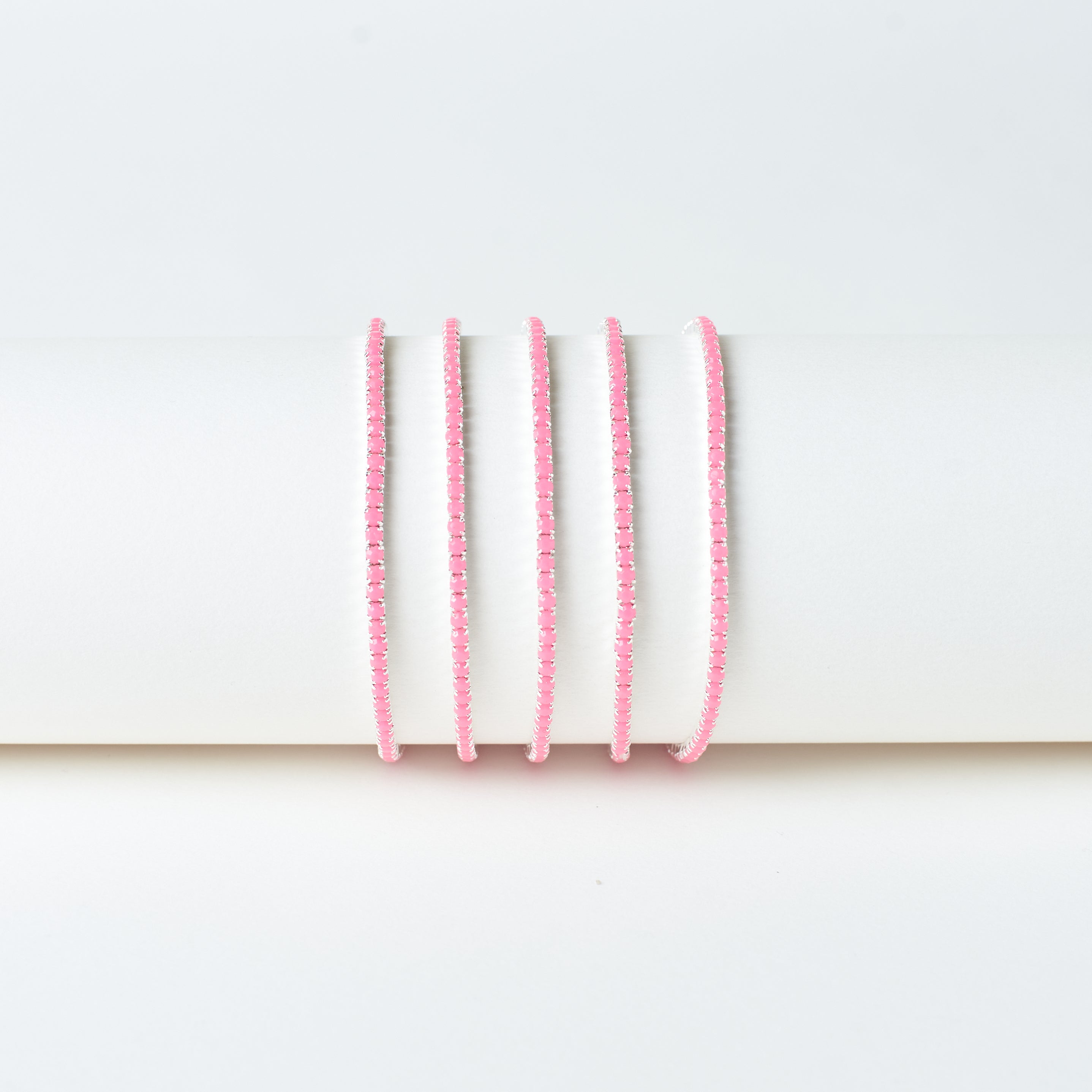 Salty Strawberry Sorbet Stretchable Bands (Set of 5)