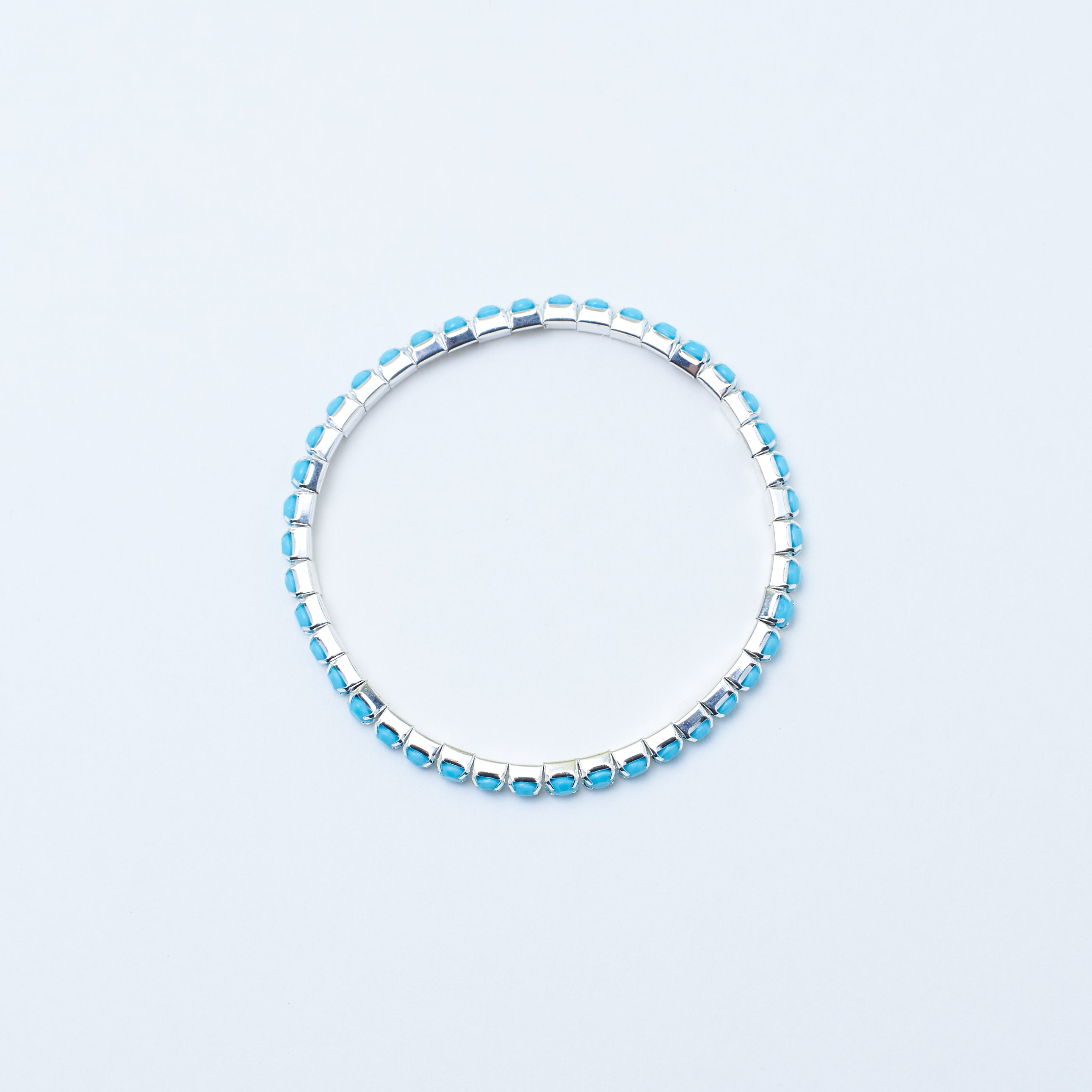 Salty Set of 4 Blue Ivory Stretchable Band