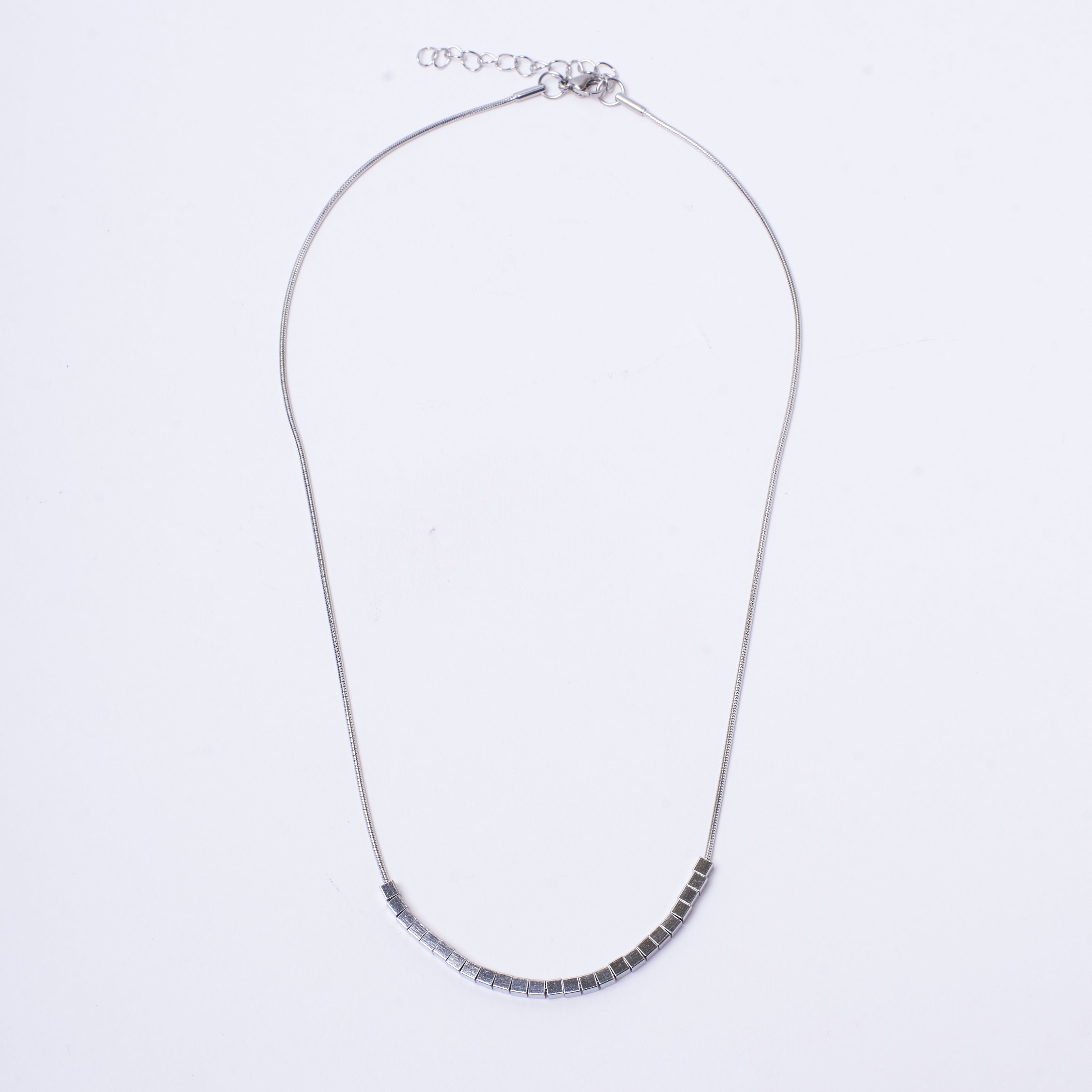 Salty Silver Chevron Chain