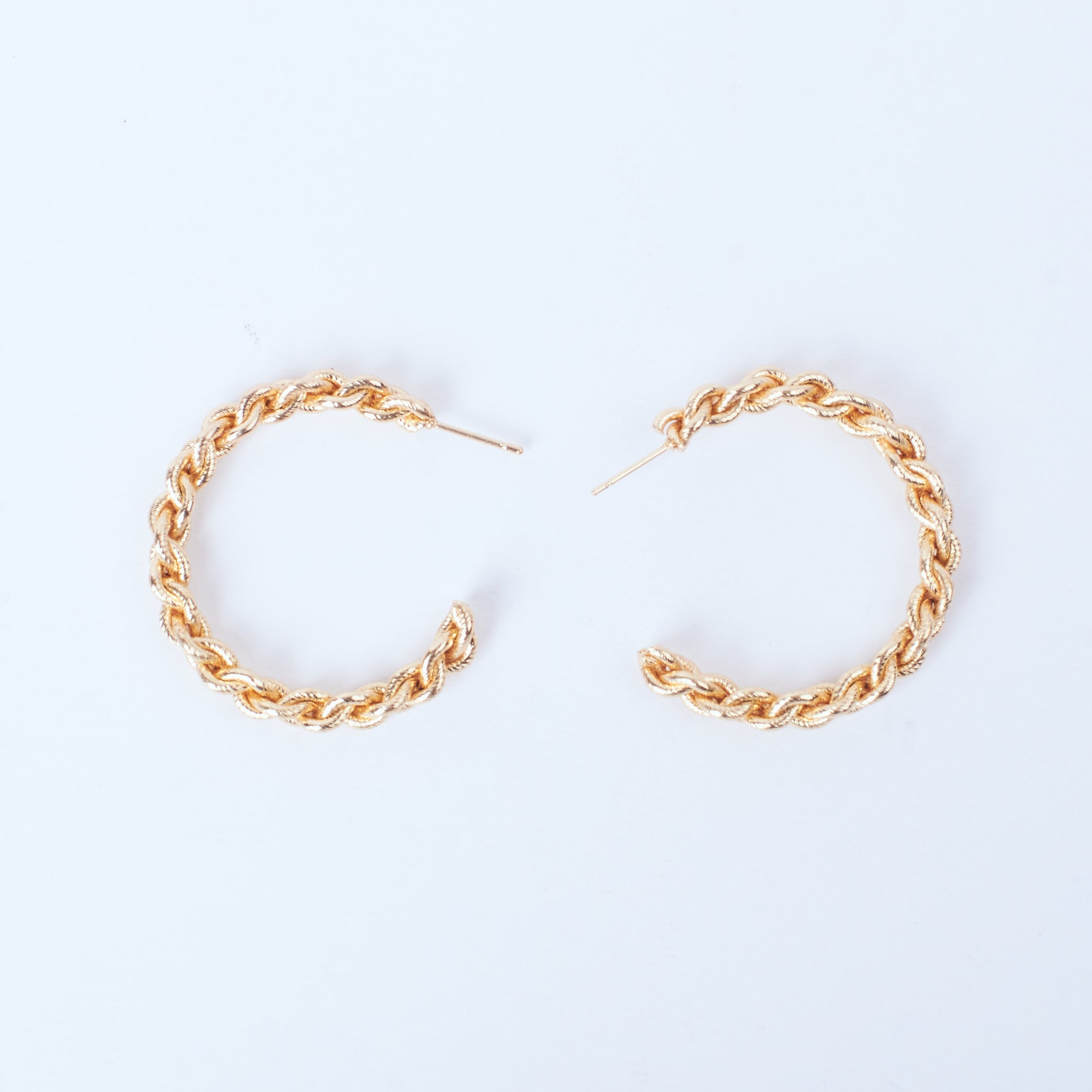 Salty Rollin' Gold Hoops