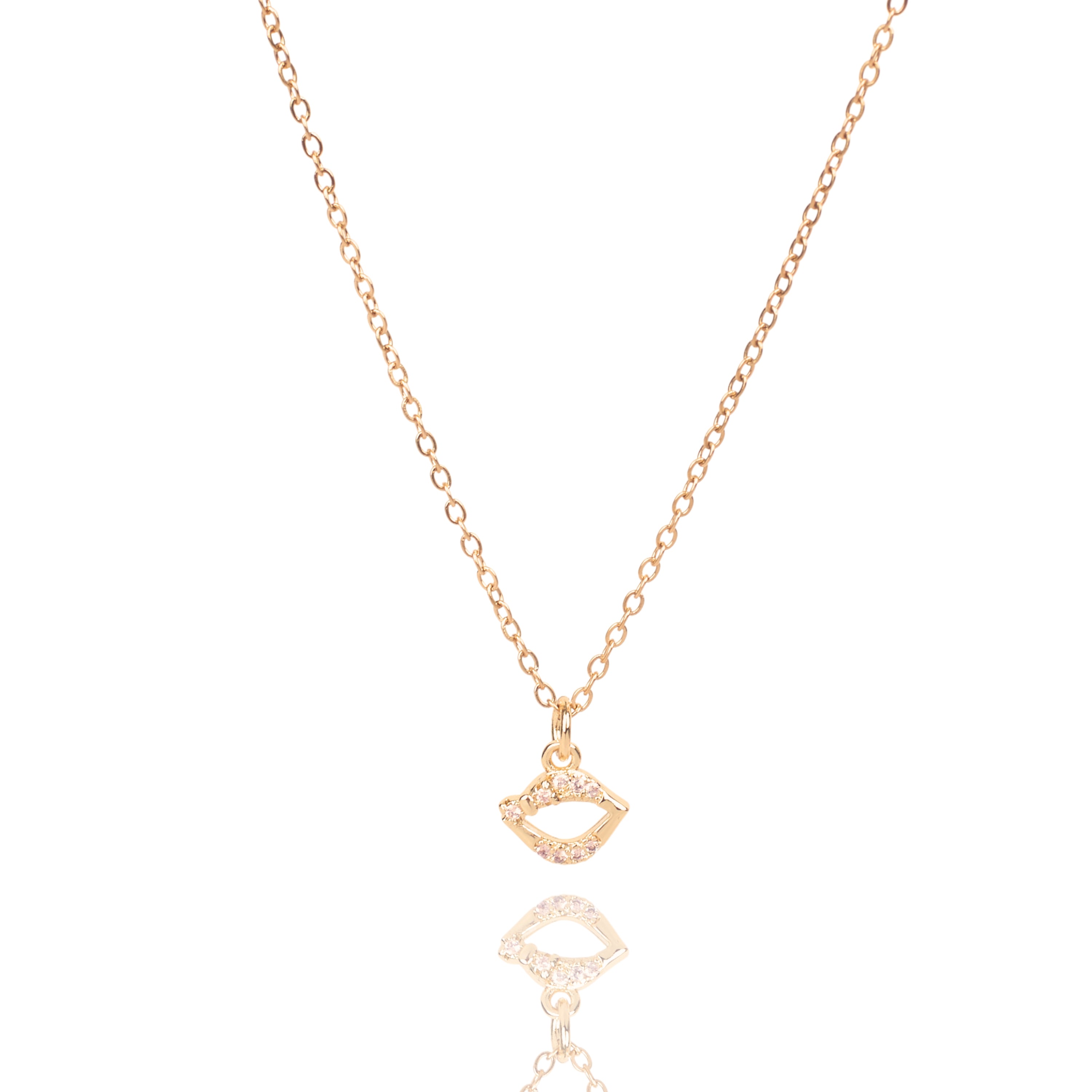 Salty Lover's Kiss Charm Necklace