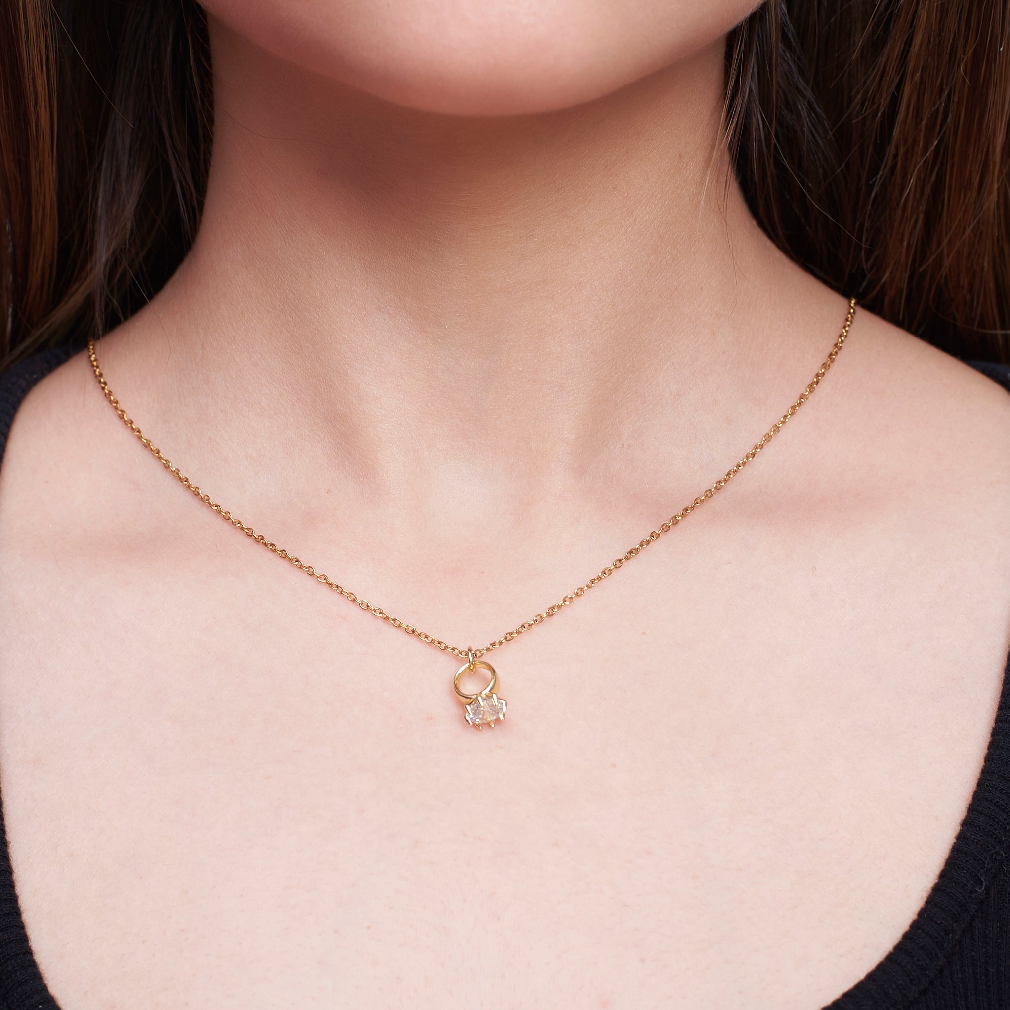 Salty Promise Ring Necklace