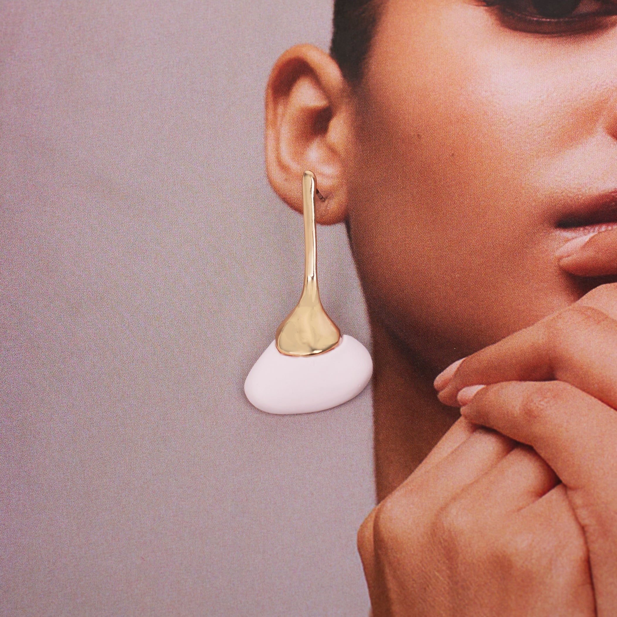 Salty Petal Drop Earrings