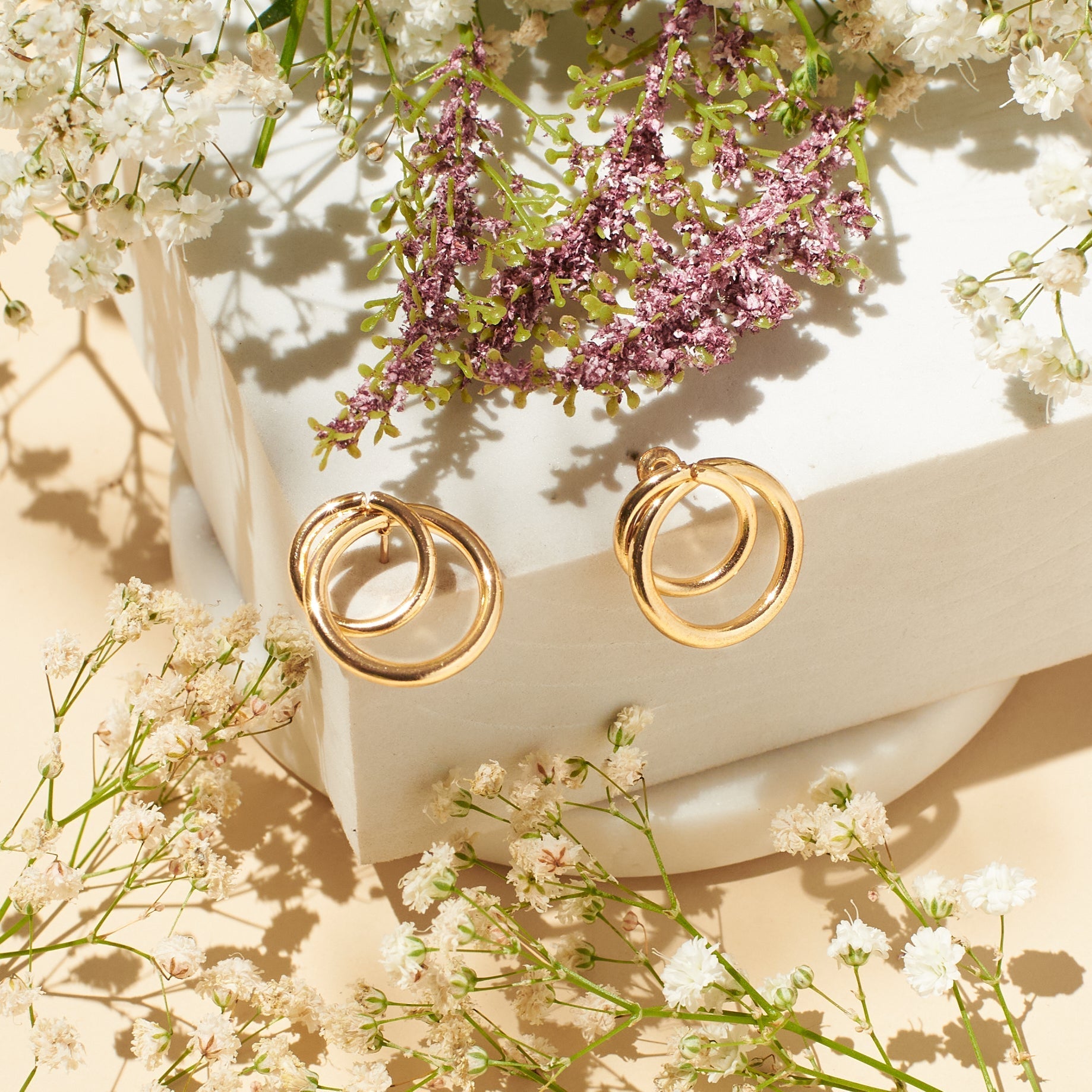 Salty Pixie Golden Hoops
