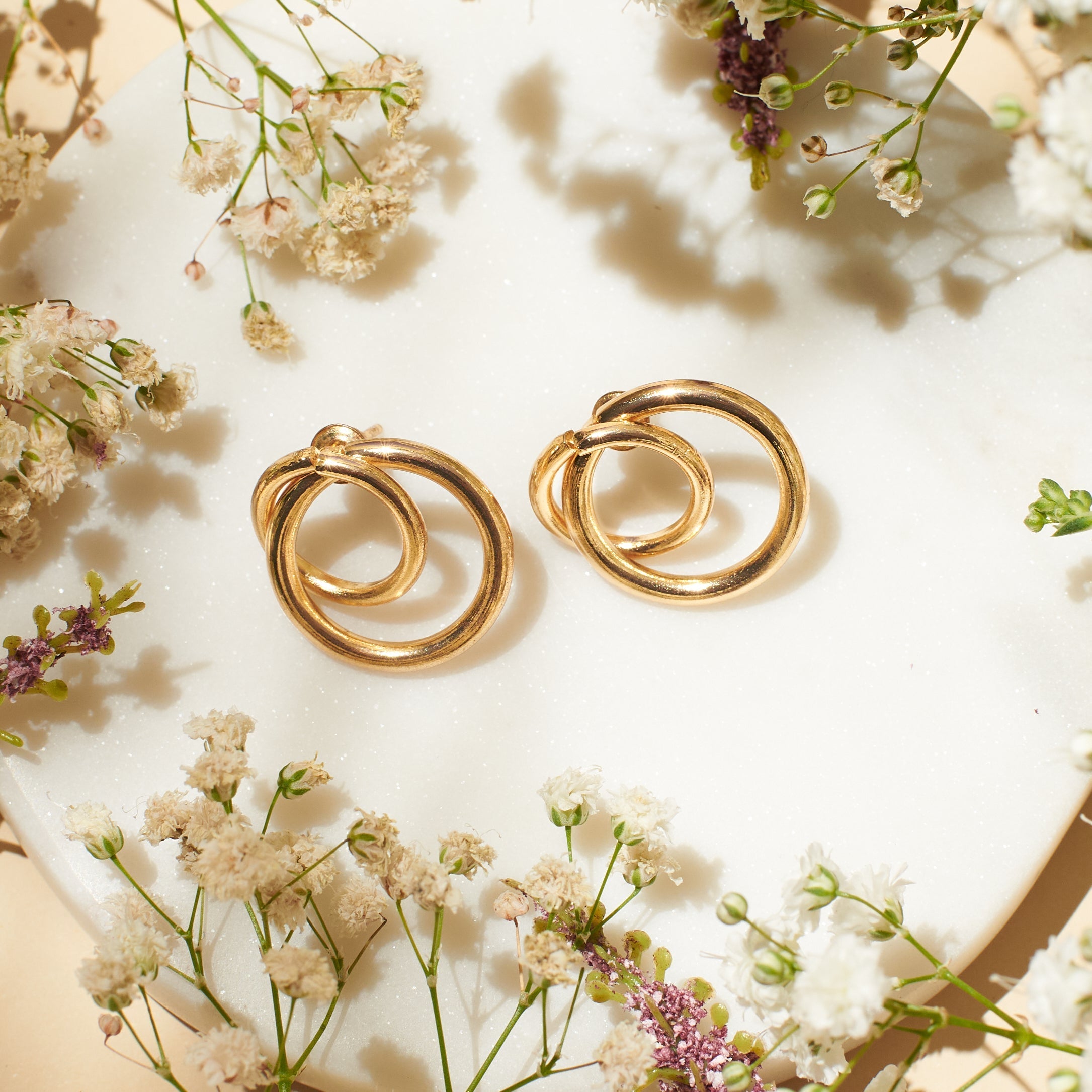 Salty Pixie Golden Hoops
