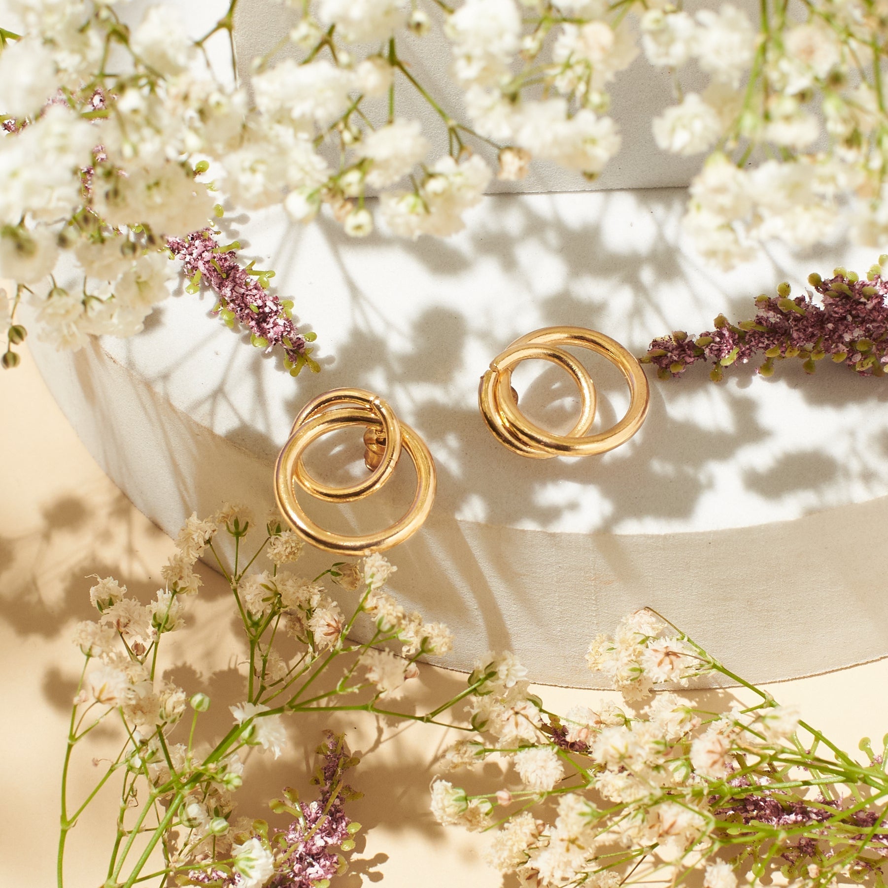Salty Pixie Golden Hoops
