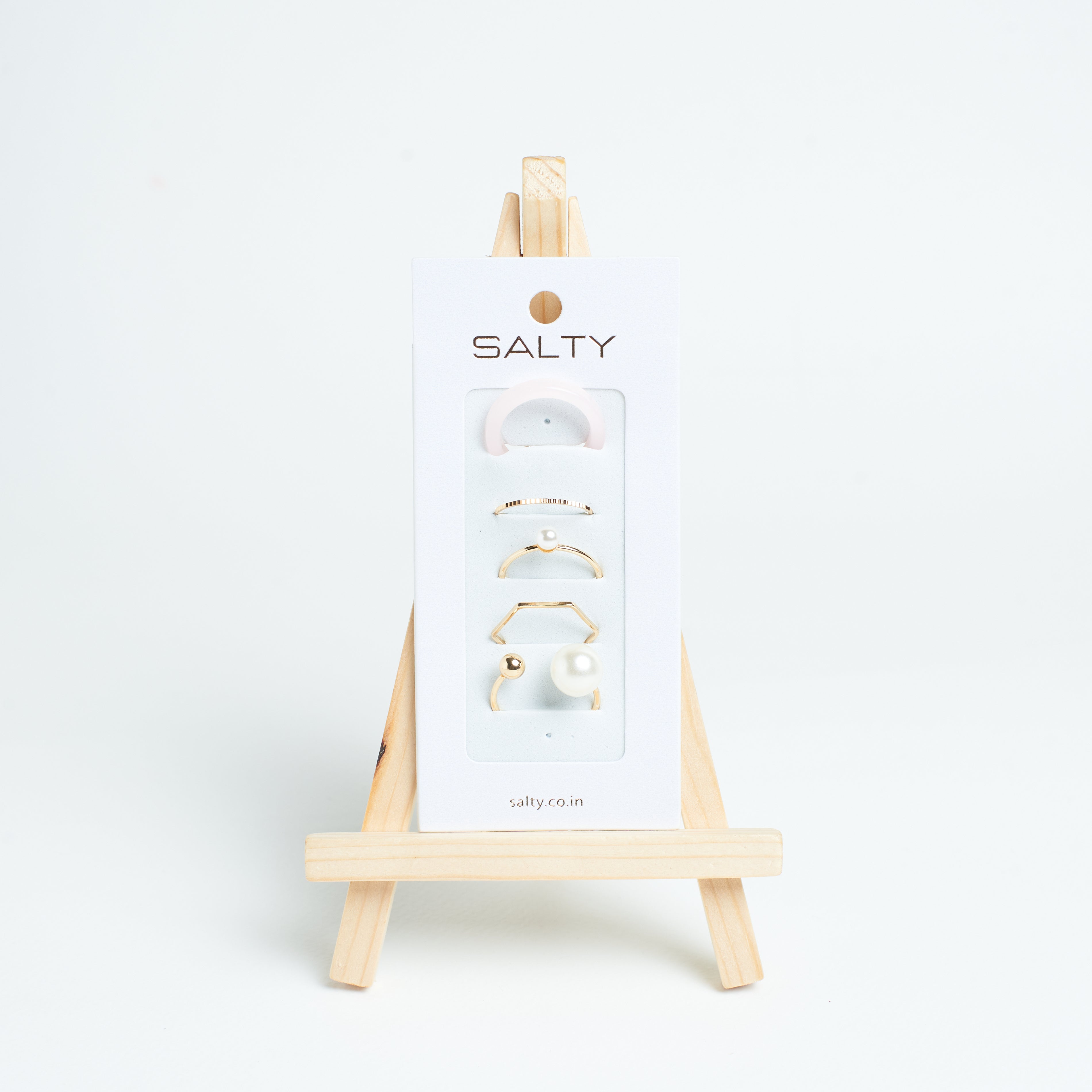 Salty Set Of 5 Jamila Rings