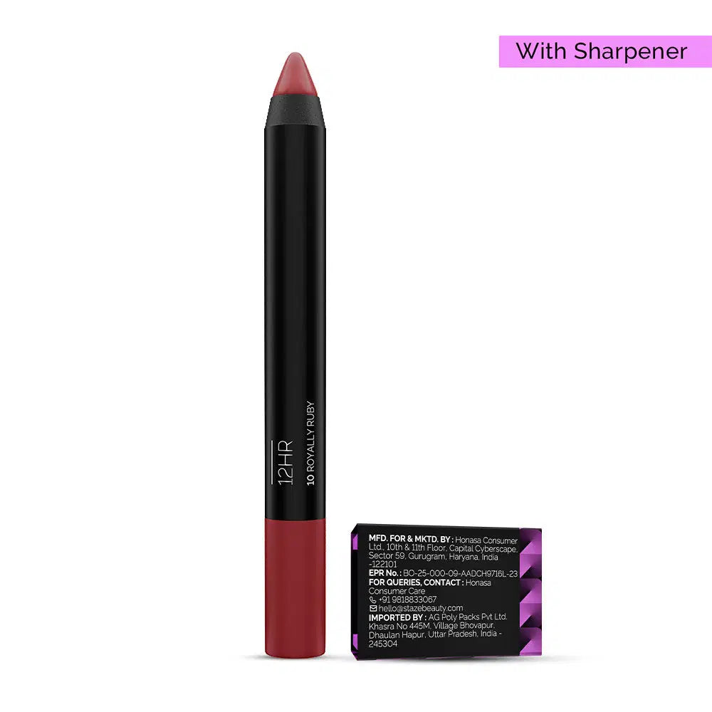 Staze Pout On Lip Crayon 01 Nude Whisper with Sharpener