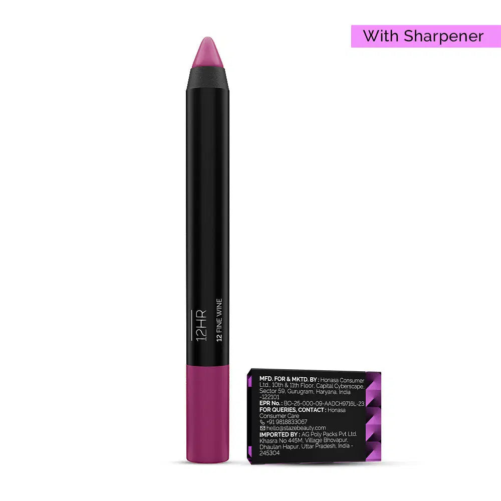 Staze Pout On Lip Crayon 01 Nude Whisper with Sharpener