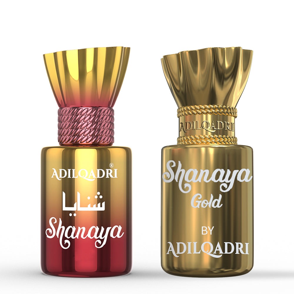 AdilQadri Shanaya and Shanaya Gold Luxury Gourmand Attar Perfume - 5.5ml + 5.5ml