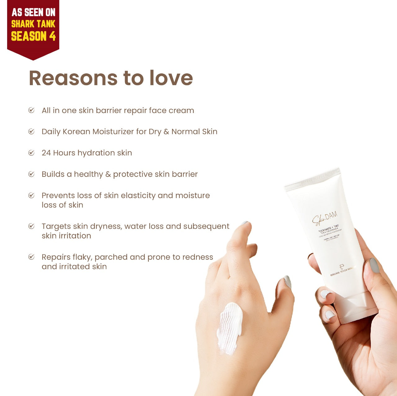 Personal Touch Skindam Korean Moisturizer With Ceramide 50g
