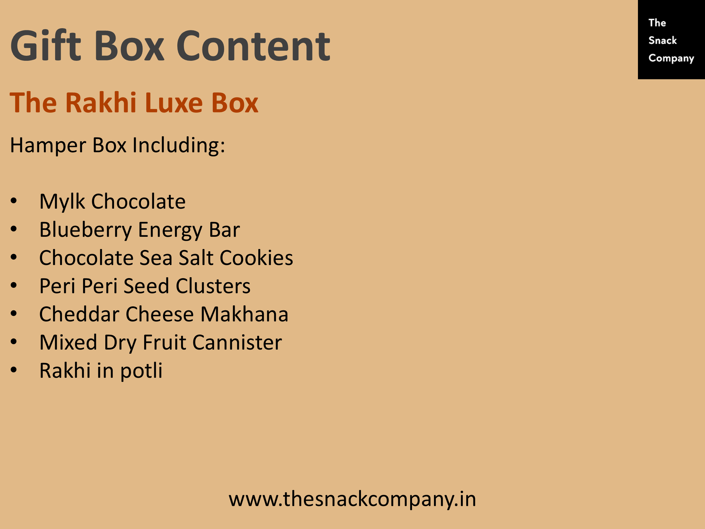 The Snack Company Rakshabandhan Gift Hamper - The Luxe Box