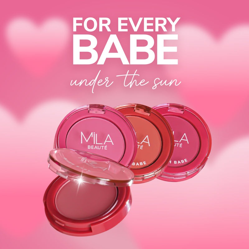 Mila Beaute Matte Finish Blush Babe Powder Blush