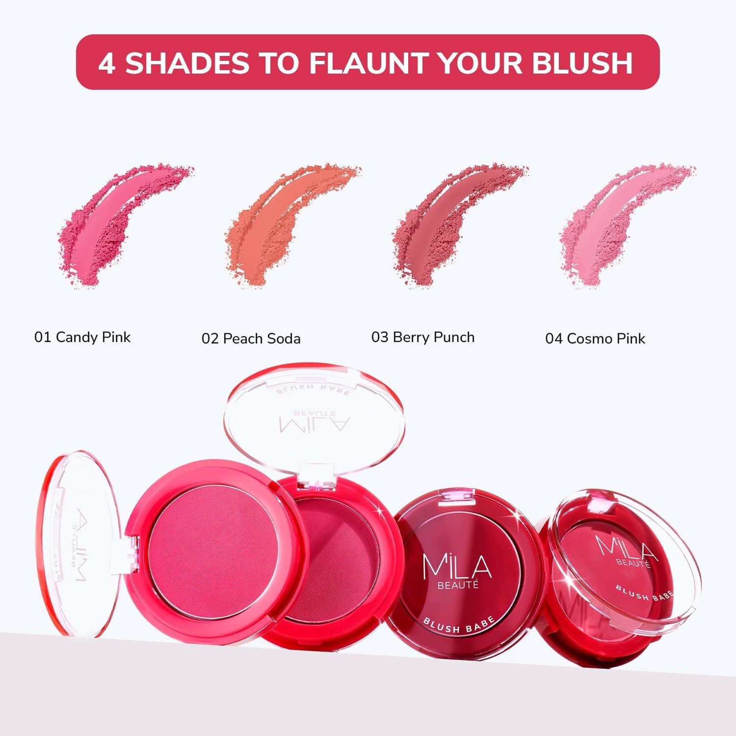 Mila Beaute Matte Finish Blush Babe Powder Blush