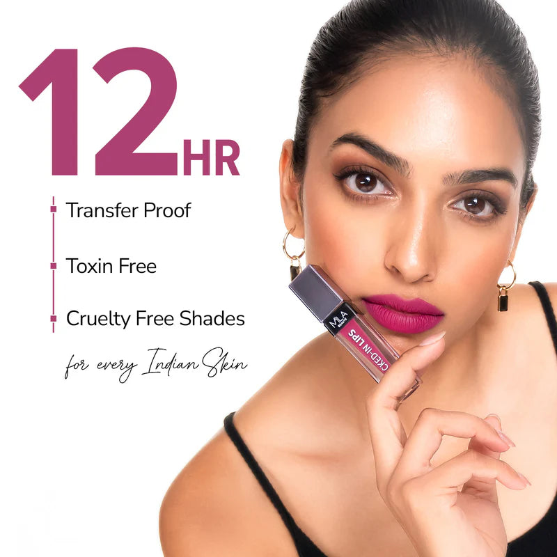 Mila Beaute 12Hr Non Transfer Locked-in Liquid Lipstick